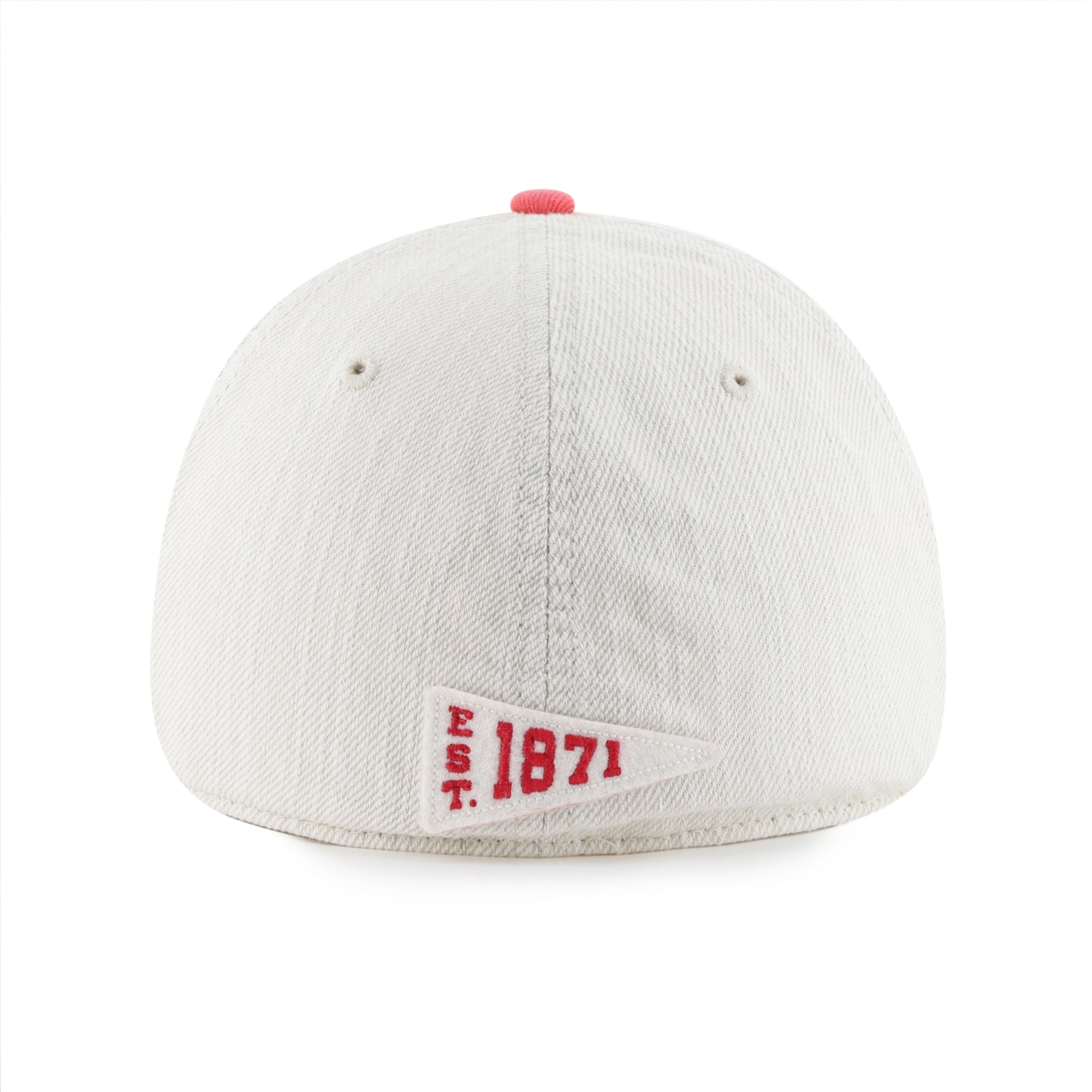Casquette unisexe '47 Cream Arkansas Razorbacks Well Worn Clean Up Stretch Fit