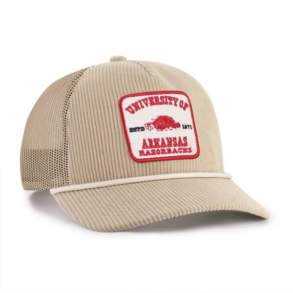 Casquette unisexe '47 kaki Arkansas Razorbacks Cordlandia Hitch ajustable