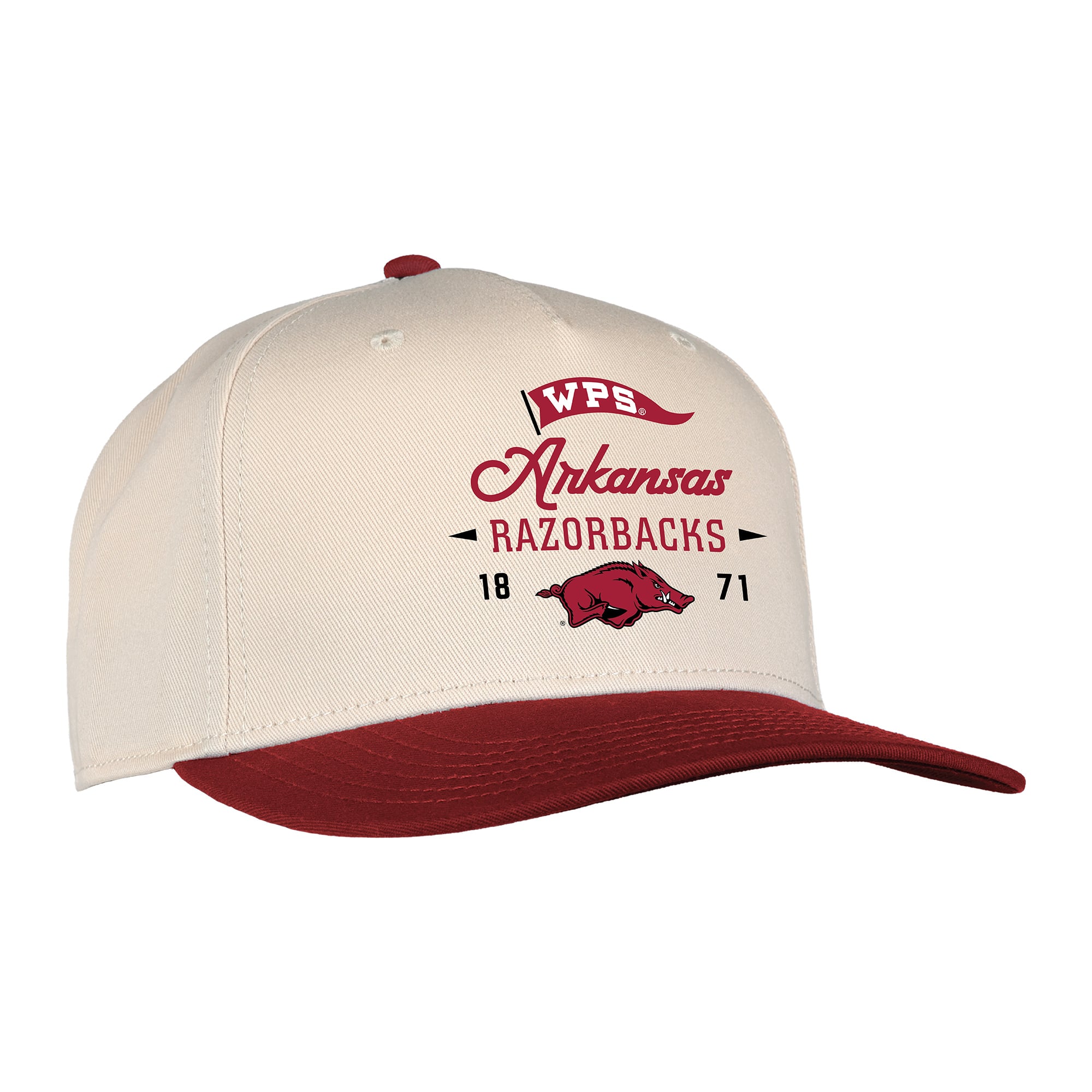 Casquette unisexe crème Ahead Arkansas Razorbacks The 1995 ajustable