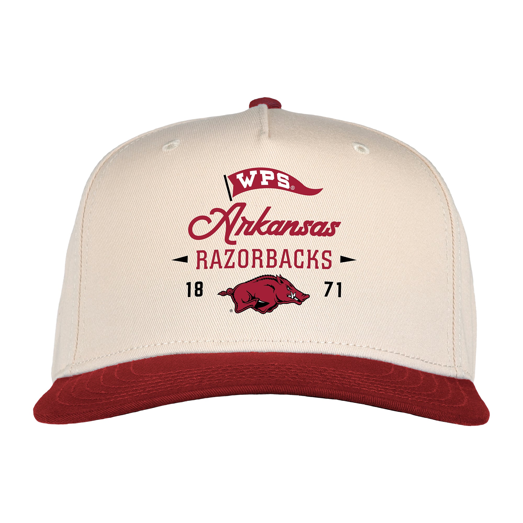 Casquette unisexe crème Ahead Arkansas Razorbacks The 1995 ajustable