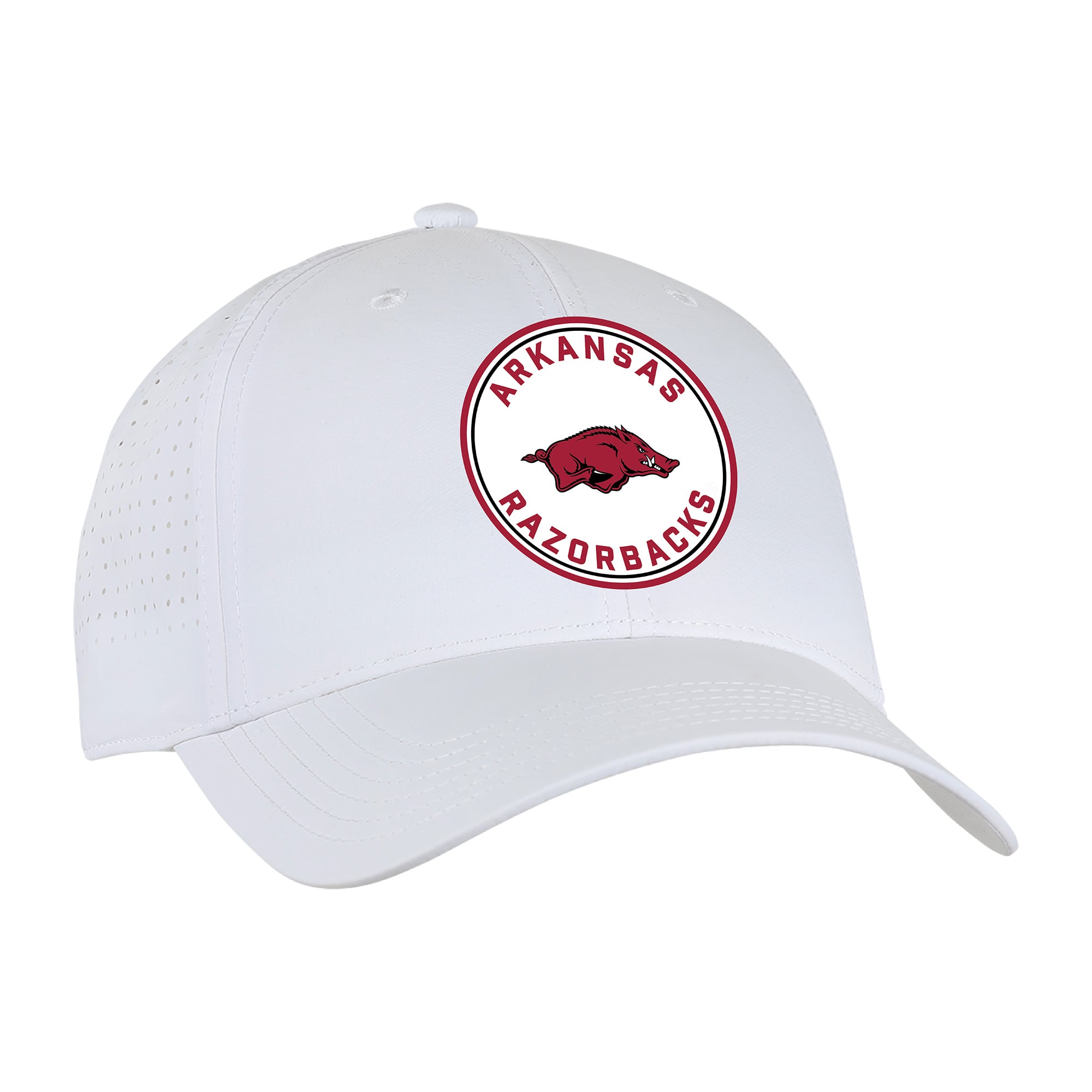 Unisex Ahead White Arkansas Razorbacks Brezo Adjustable Hat