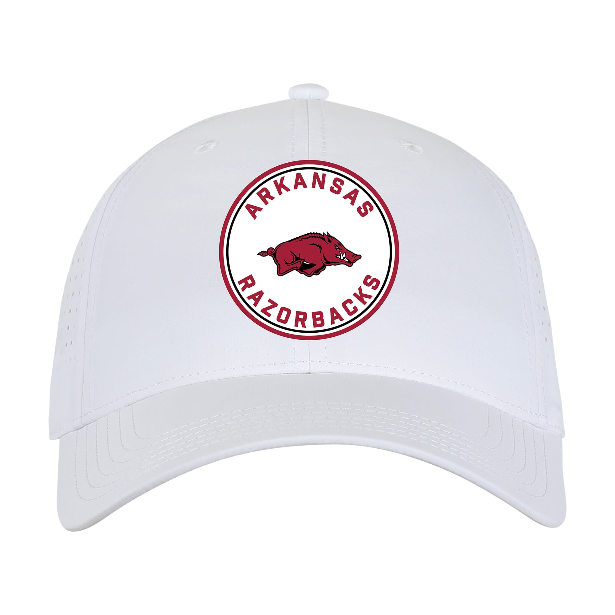 Unisex Ahead White Arkansas Razorbacks Brezo Adjustable Hat