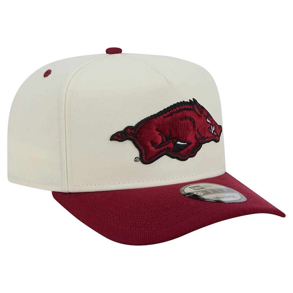 Arkansas Razorbacks New Era Unisex 9FIFTY A-Frame Snapback Hat - White ...