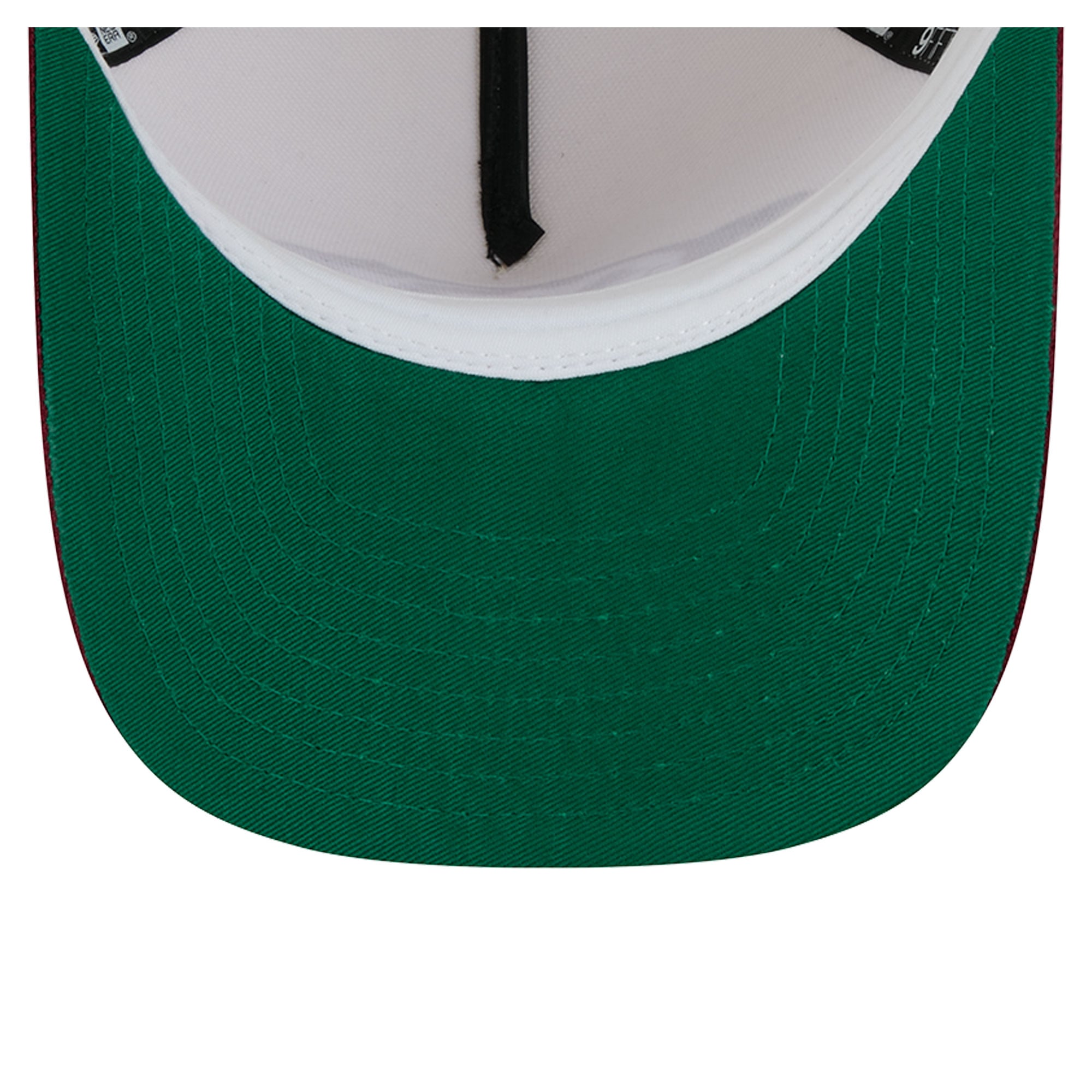 Casquette unisexe New Era blanche/rouge Arkansas Razorbacks 9FIFTY à fermeture snapback A-Frame