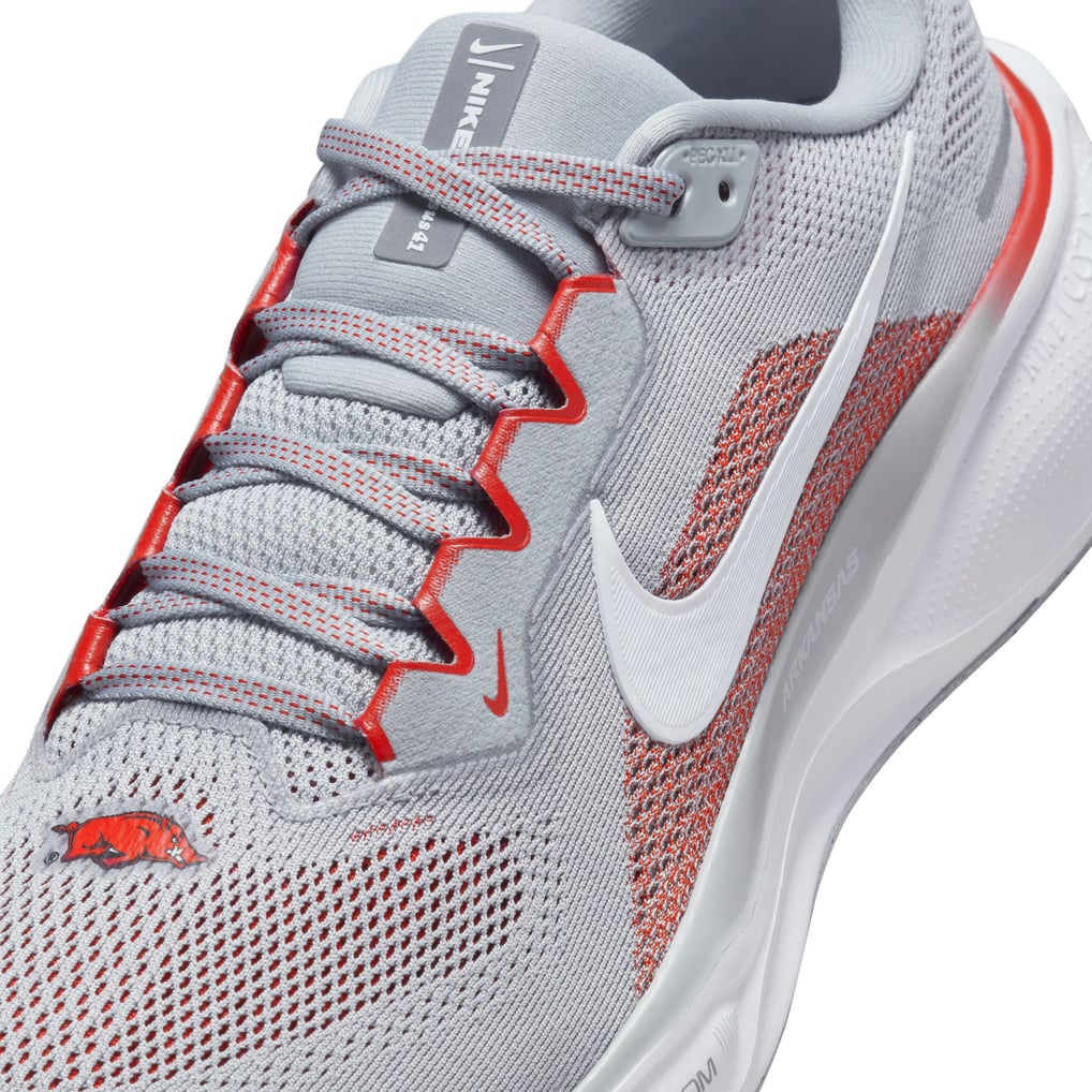 Unisex Nike Gray Arkansas Razorbacks Zoom Pegasus 41 Running  display picture 1