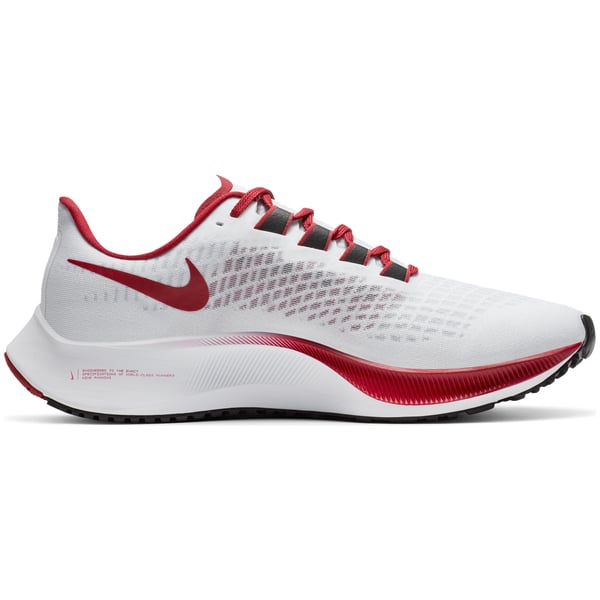 Unisex Nike White Arkansas Razorbacks Pegasus 37 Running Shoes display picture 2