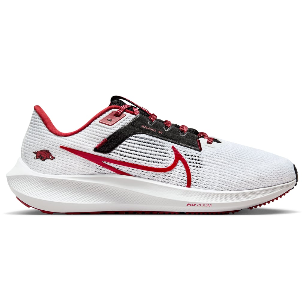 Unisex Nike White Arkansas Razorbacks Zoom Pegasus 40  display picture 2