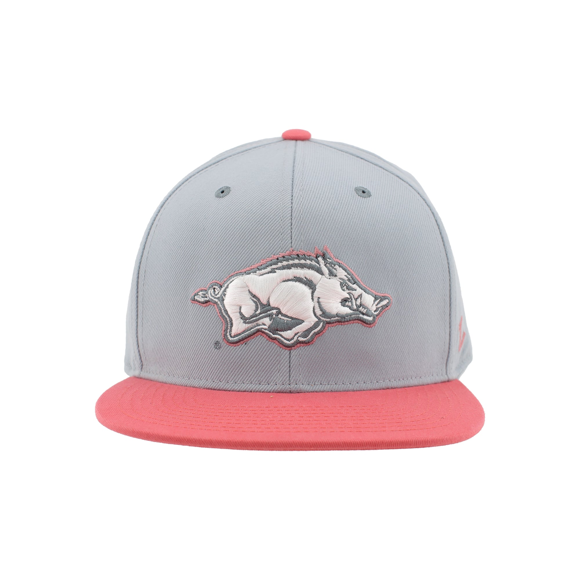 Casquette unisexe Zephyr Gray Arkansas Razorbacks Pastel