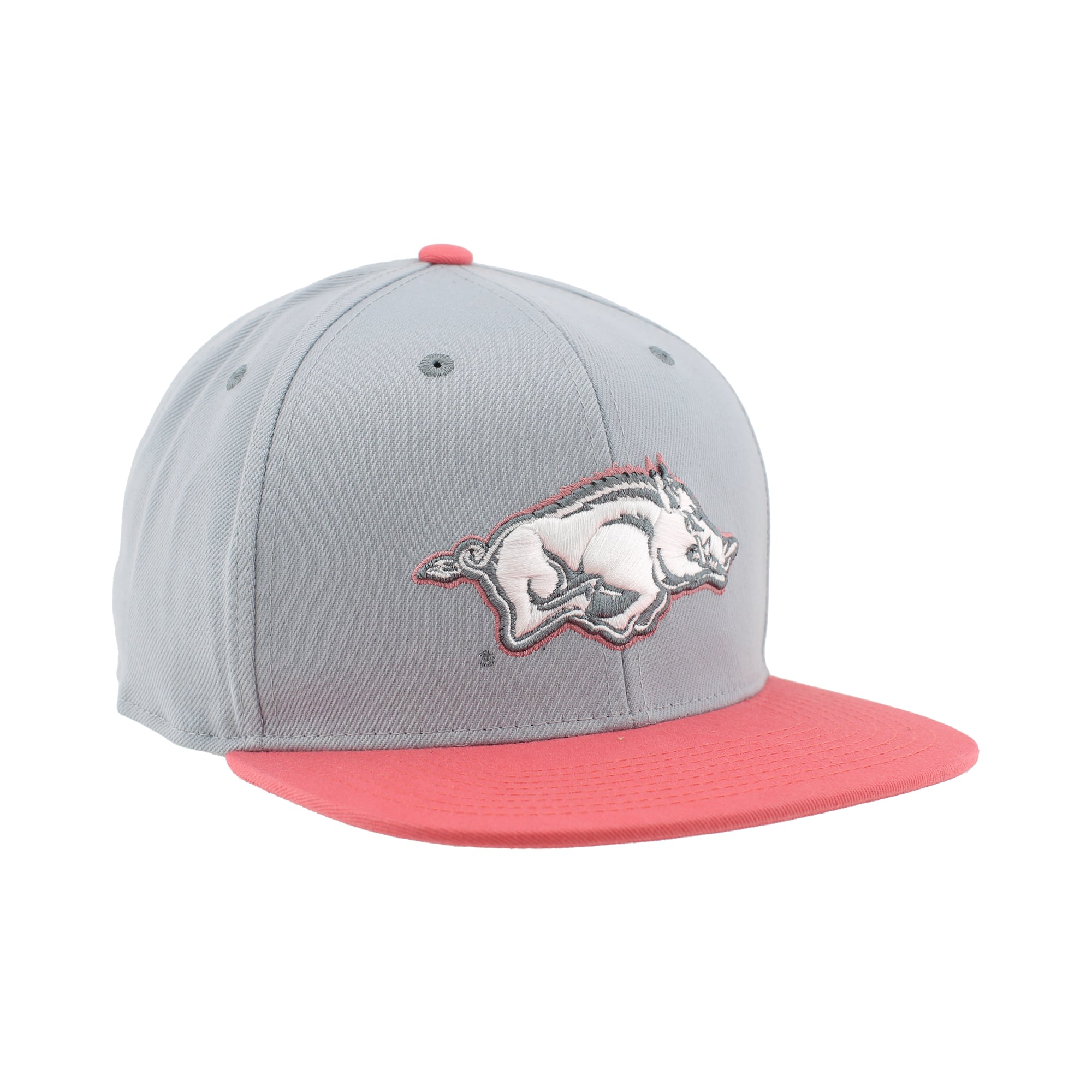 Casquette unisexe Zephyr Gray Arkansas Razorbacks Pastel