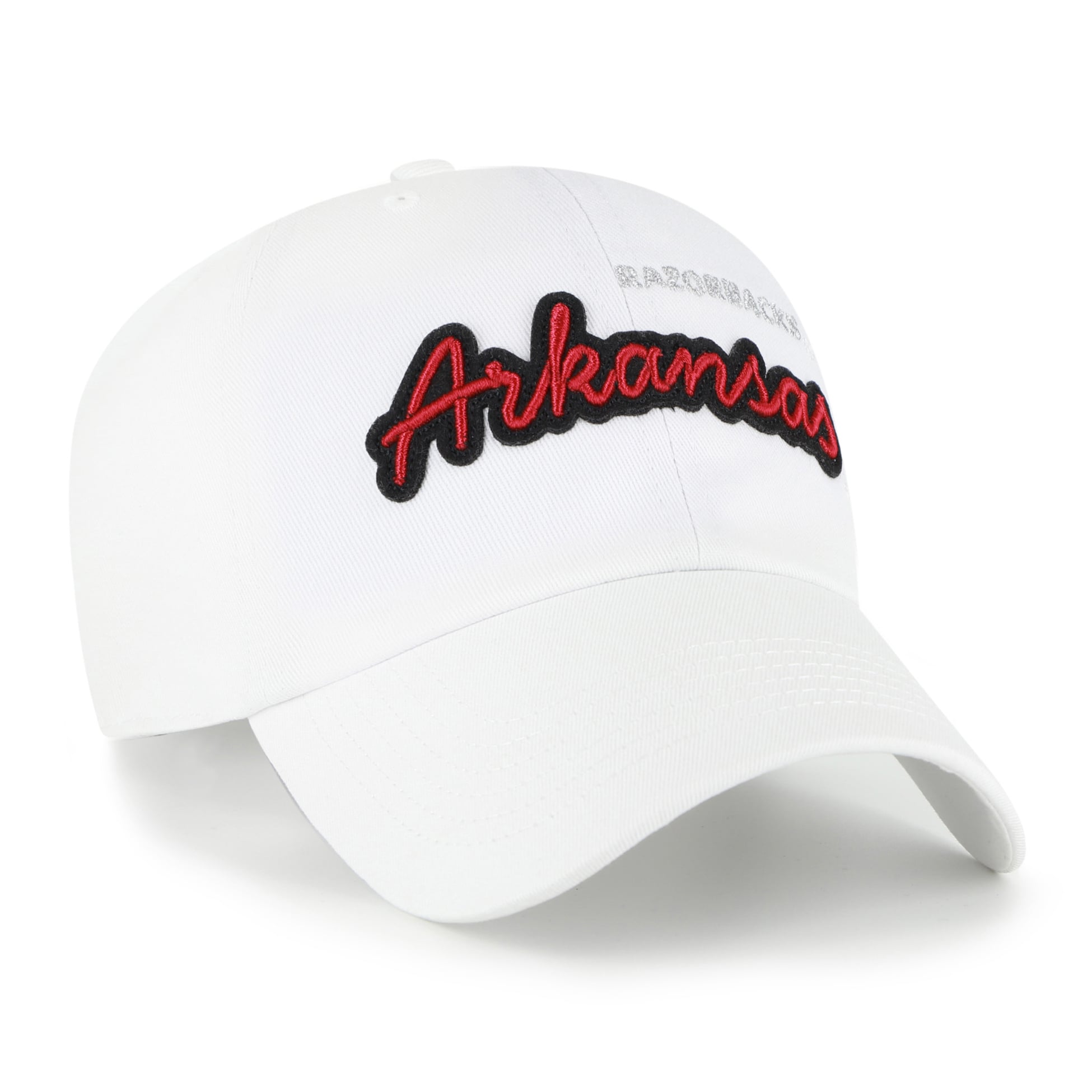 Casquette ajustable tendance Arkansas Razorbacks blanche '47 pour femme
