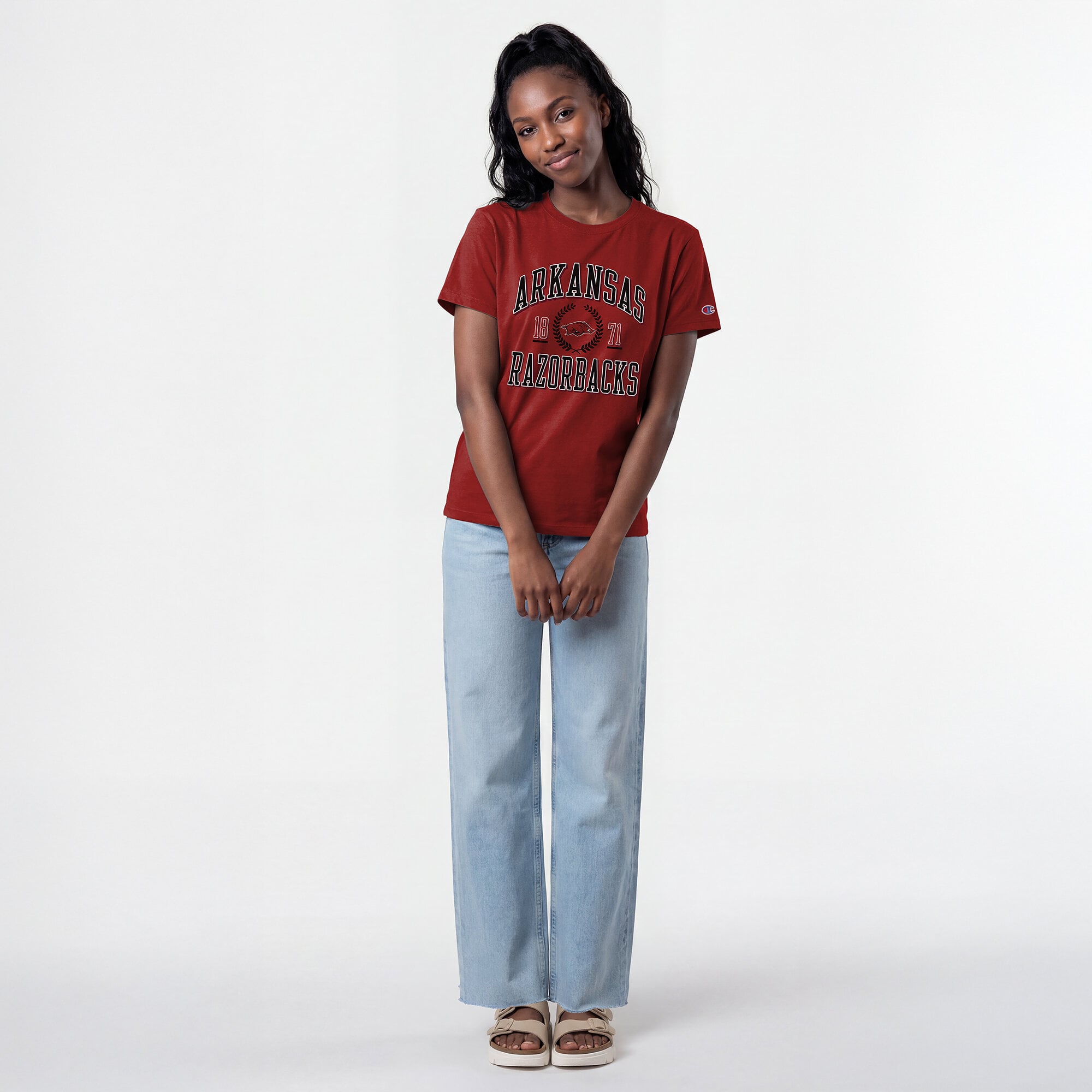Women's Champion Cardinal Arkansas Razorbacks Lifestyle T-Shirt