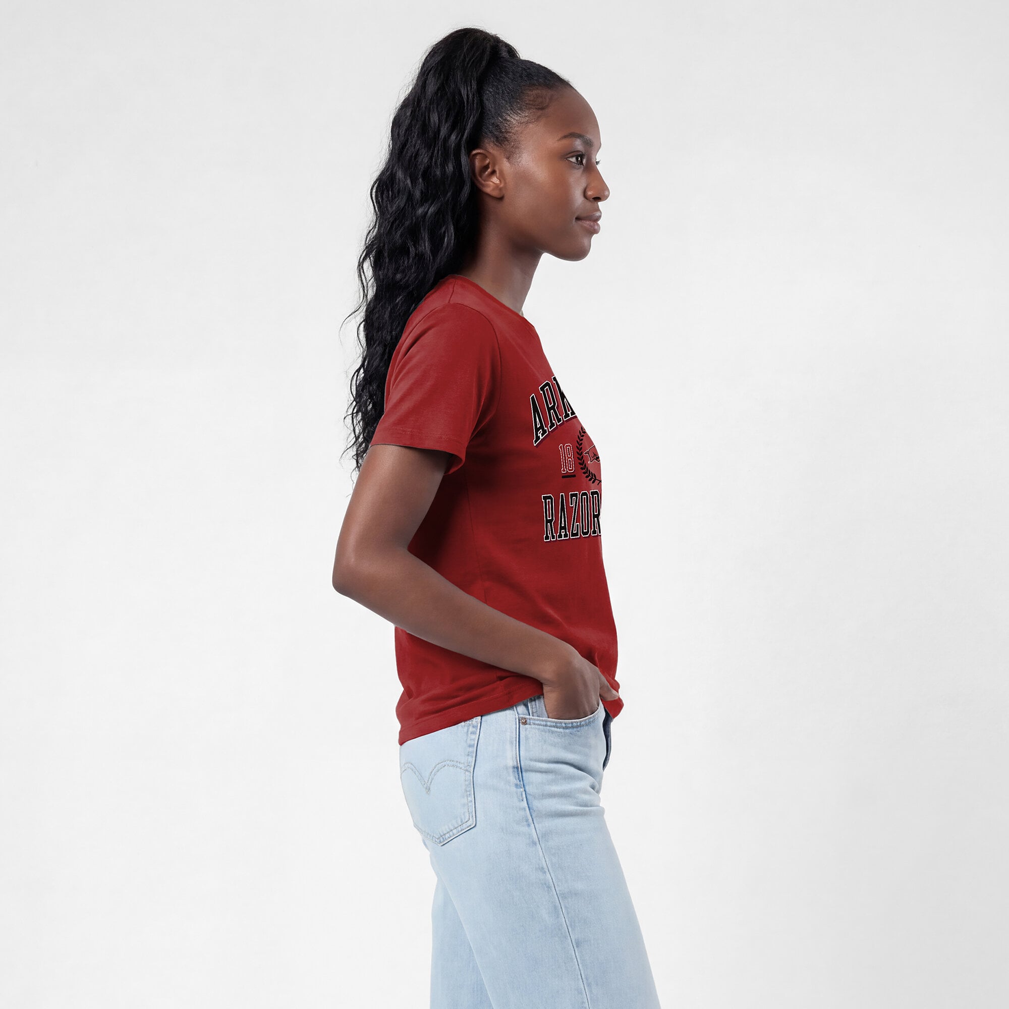 Women's Champion Cardinal Arkansas Razorbacks Lifestyle T-Shirt