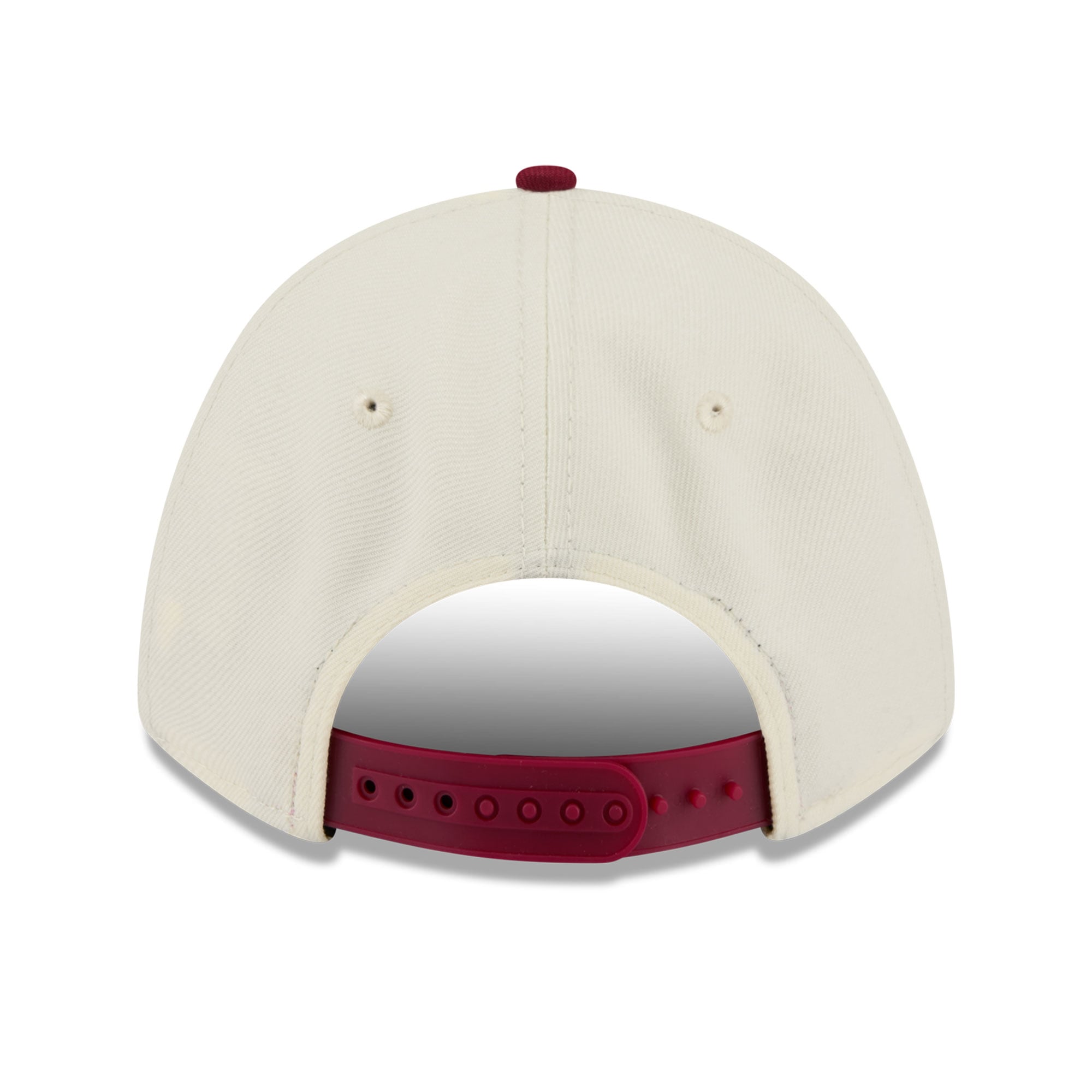 Casquette ajustable New Era blanche/rouge Arkansas Razorbacks 9FORTY pour femme