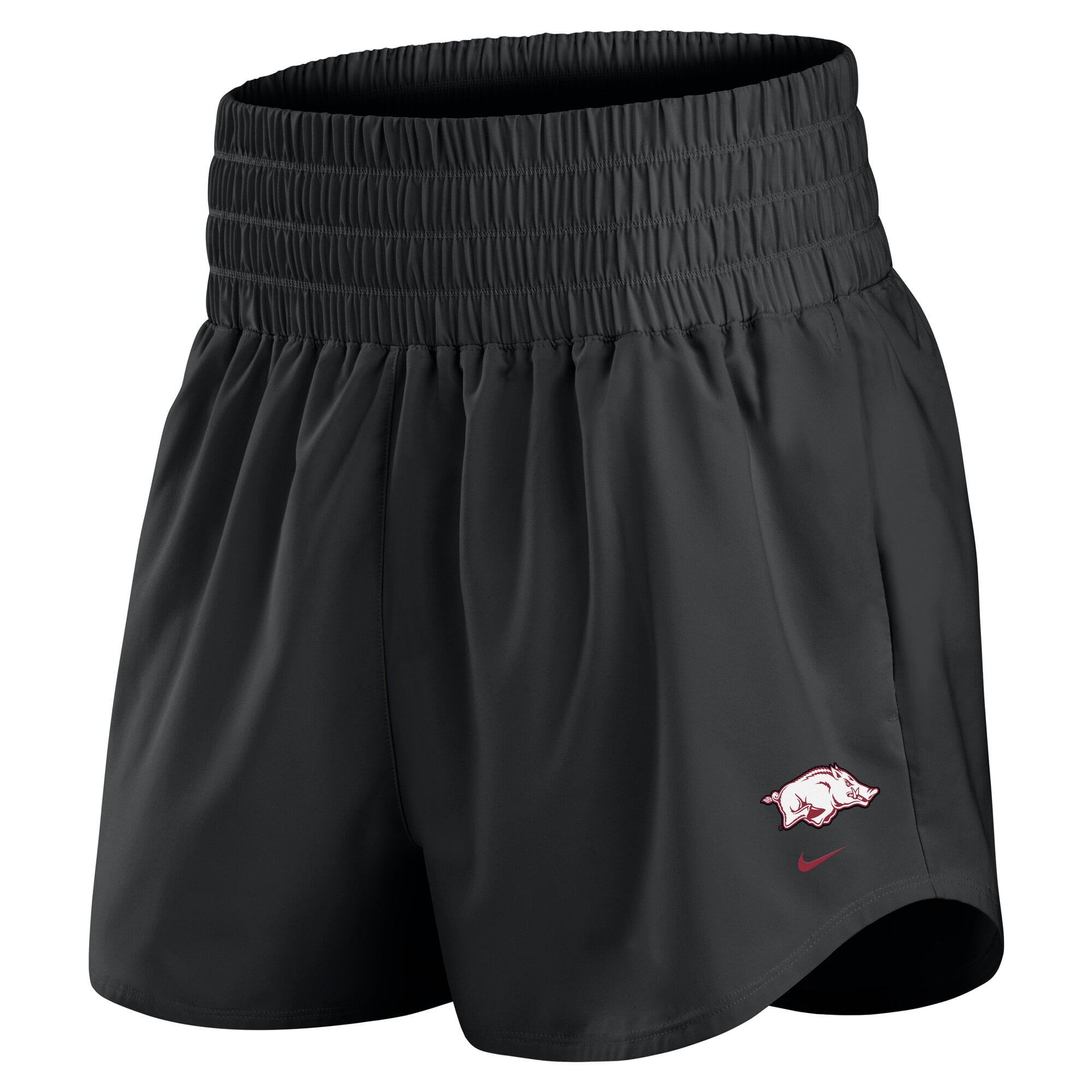 Women's Nike Black Arkansas Razorbacks Ultra Dri-FIT High-Rise Shorts
