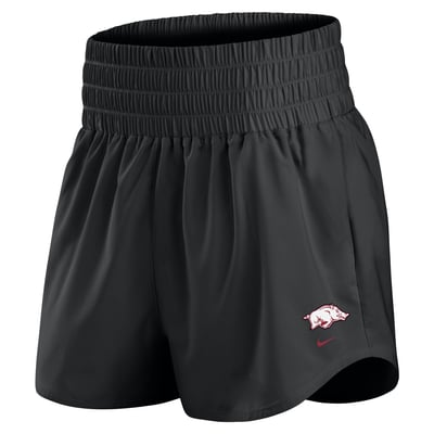 Arkansas Razorbacks Nike Women's Ultra Dri-FIT High-Rise Shorts - Black