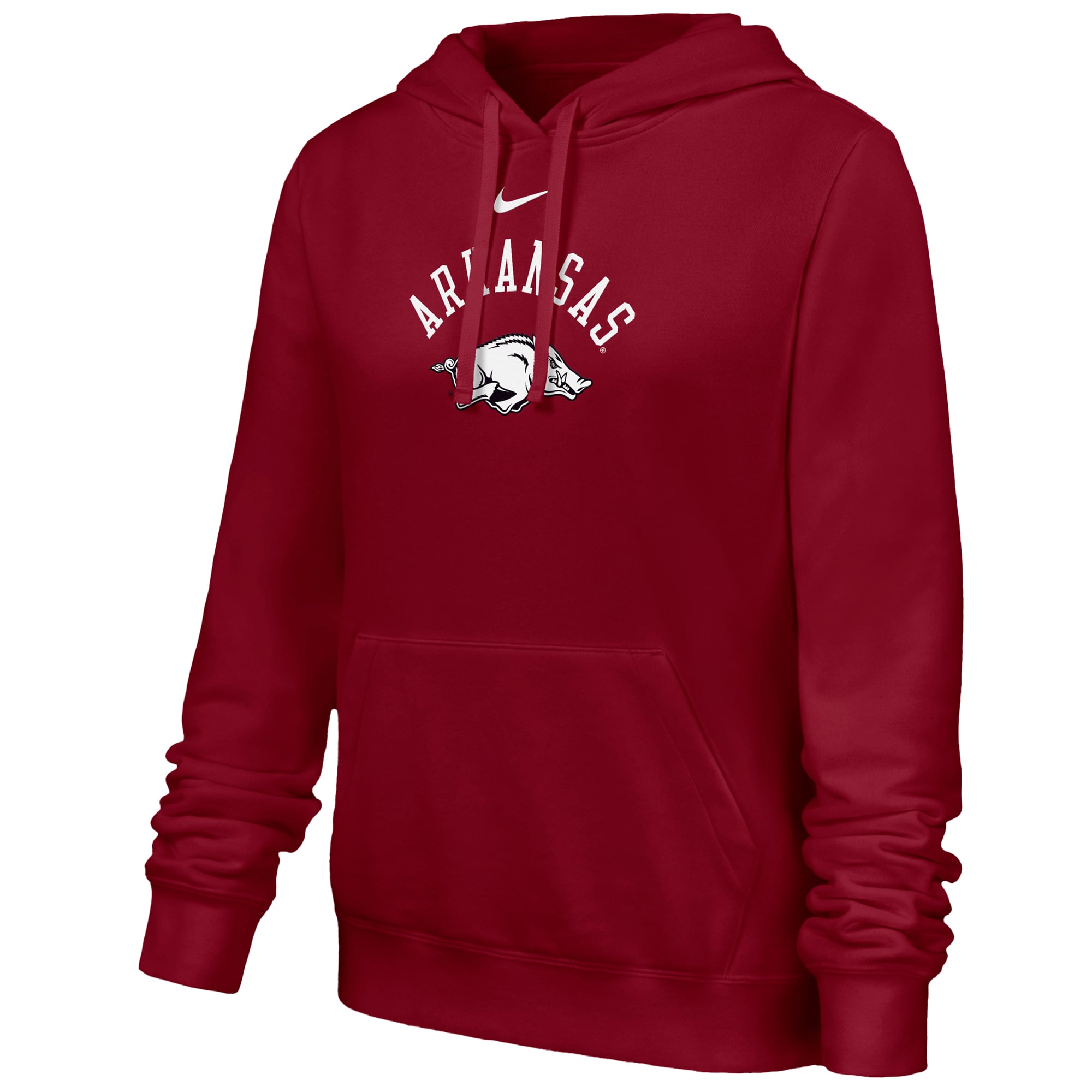 Sweat à capuche en polaire Nike Cardinal Arkansas Razorbacks Club pour femmes