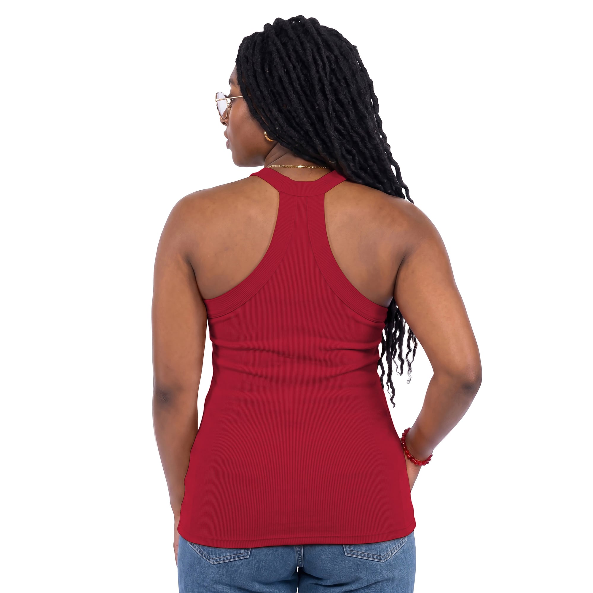 Women's ZooZatz Cardinal Arkansas Razorbacks Tri-Blend Racerback Ribbed Tank Top
