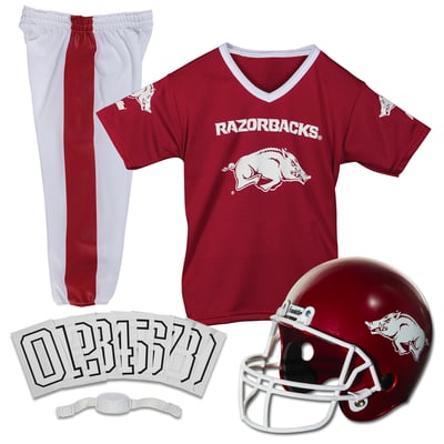 Arkansas Razorbacks Franklin Sports Youth NCAA Deluxe Uniform Set