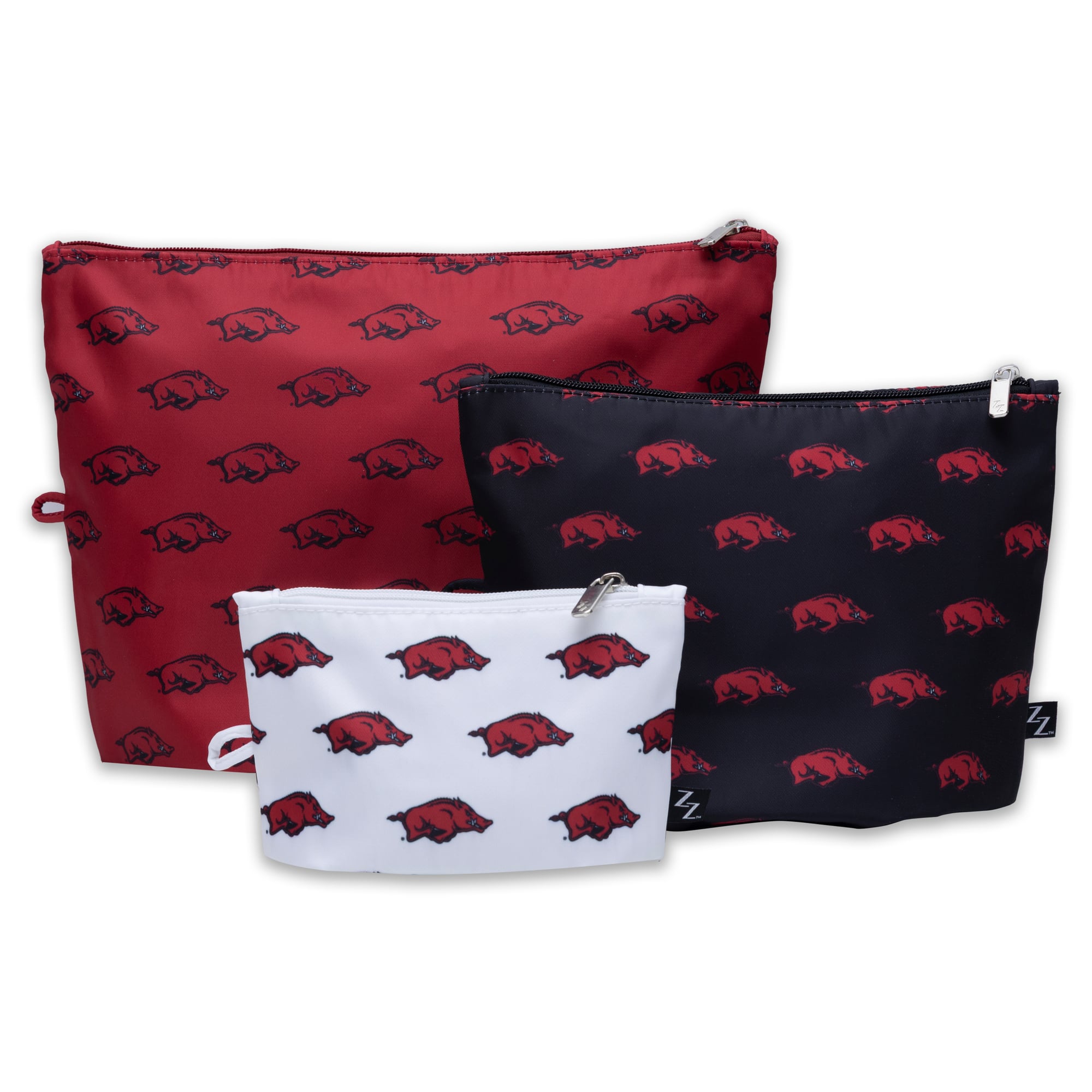 Ensemble de 3 pochettes ZooZatz Arkansas Razorbacks