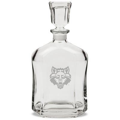 Arkansas State Red Wolves 23.75oz. Crystal Whiskey Decanter