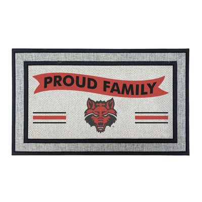 Arkansas State Red Wolves Jardine 18" x 30" Proud Family Doormat