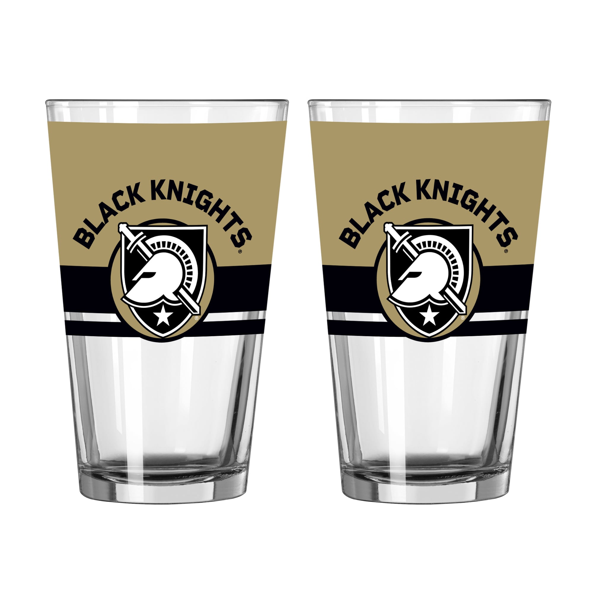 Logo Brands Army Black Knights Two-Piece 16oz. Horizon Pint Glass Set