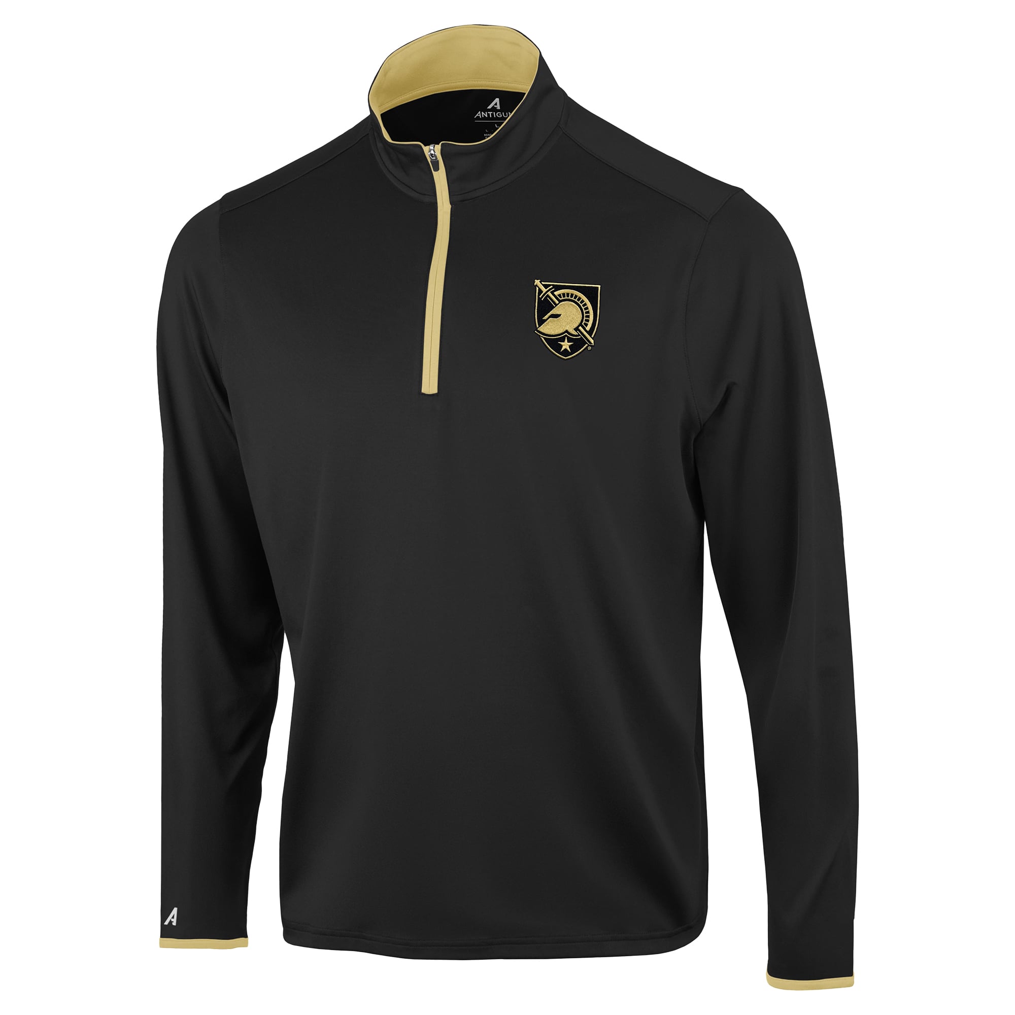 Pull à col zippé Antigua Black Army Knights Brink Color Pop pour homme