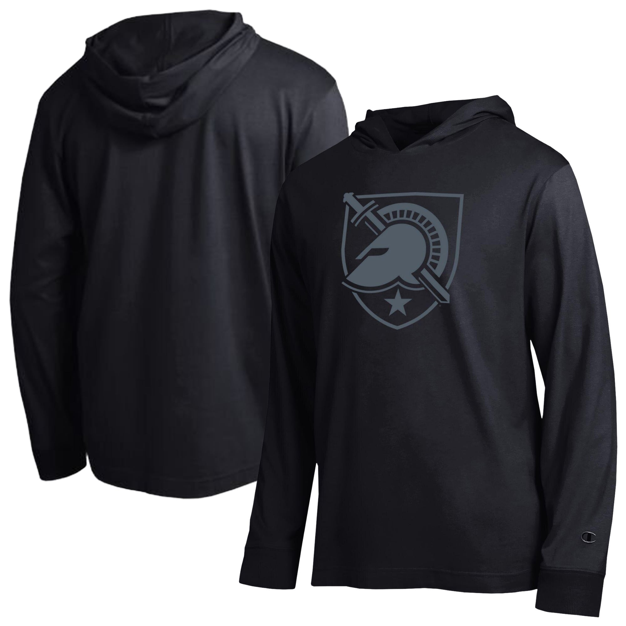 T-shirt à capuche manches longues Champion Black Army Knights Tonal All-Star pour homme