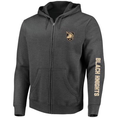 Army Black Knights Champion Big & Tall Full-Zip Hoodie - Heather Charcoal