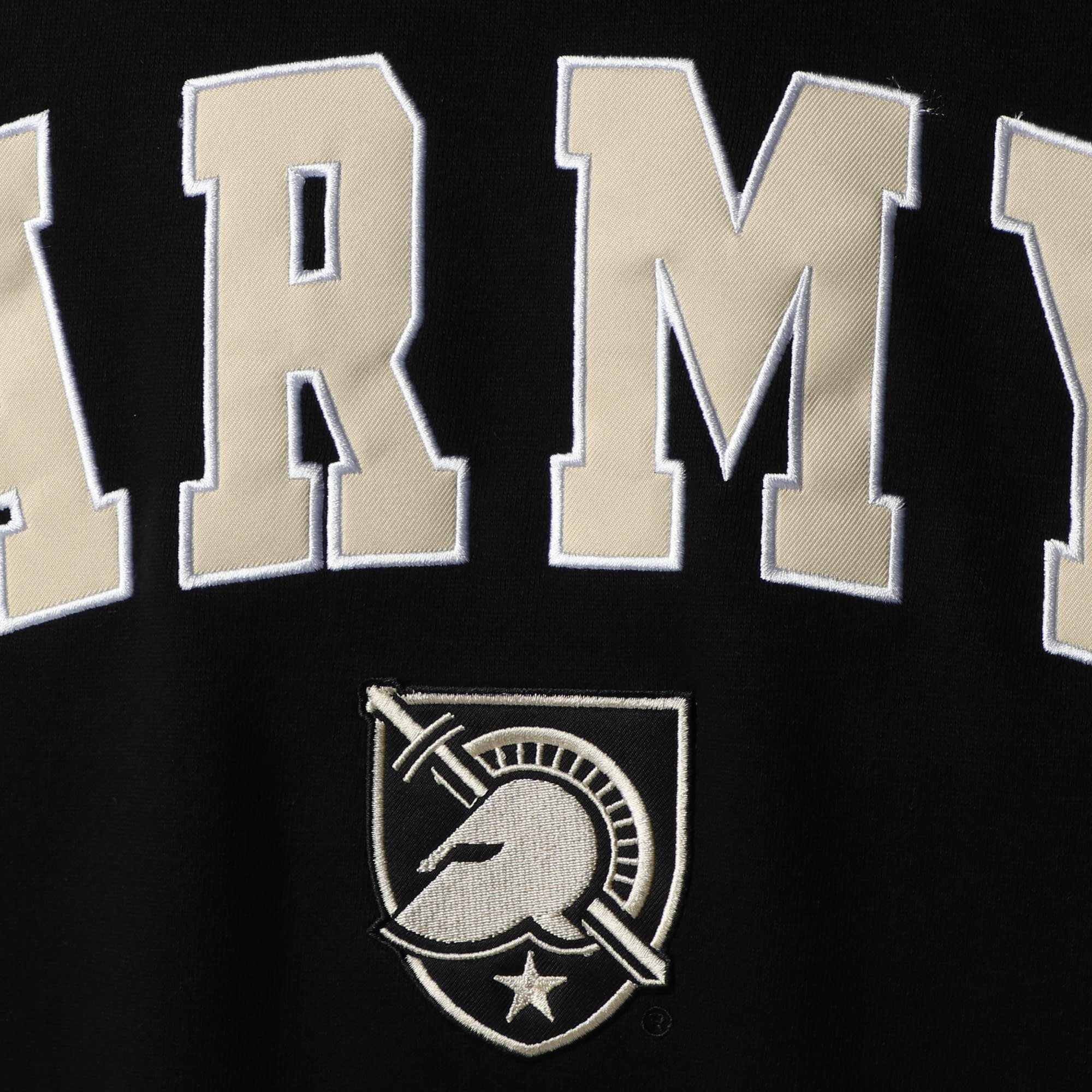 Sweat-shirt à col rond Colosseum pour homme, gris chiné, motif chevaliers noirs, arche et logo.