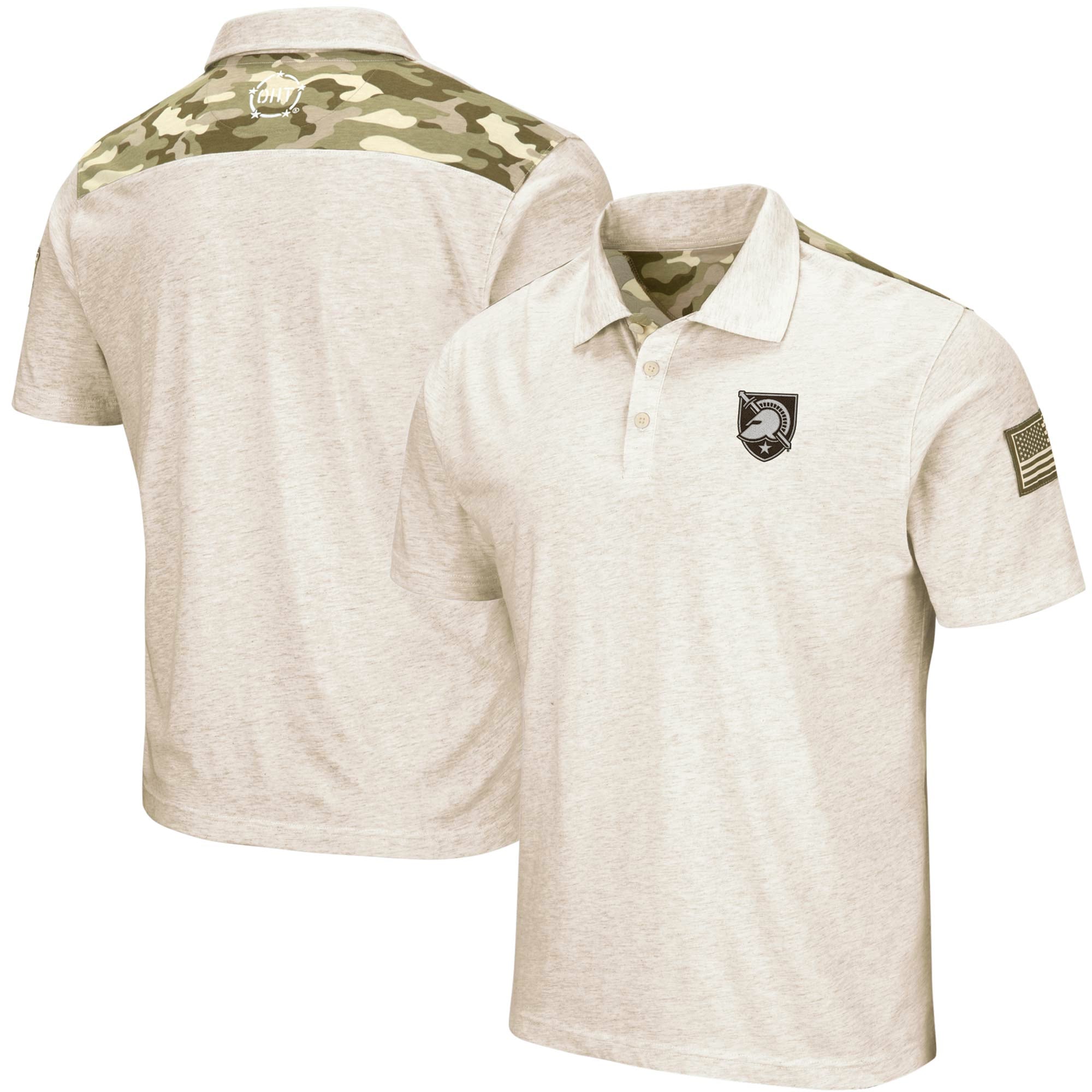 Men's Colosseum Heathered Oatmeal Army Black Knights OHT Military