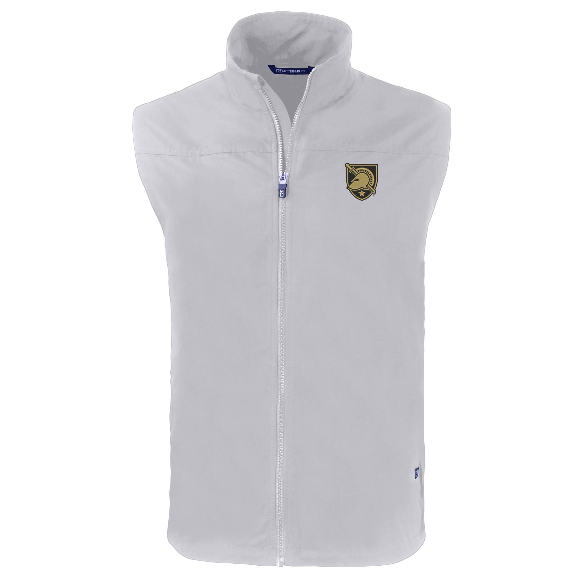Gilet zippé intégral Cutter & Buck gris militaire Black Knights Charter Eco Recycled pour homme