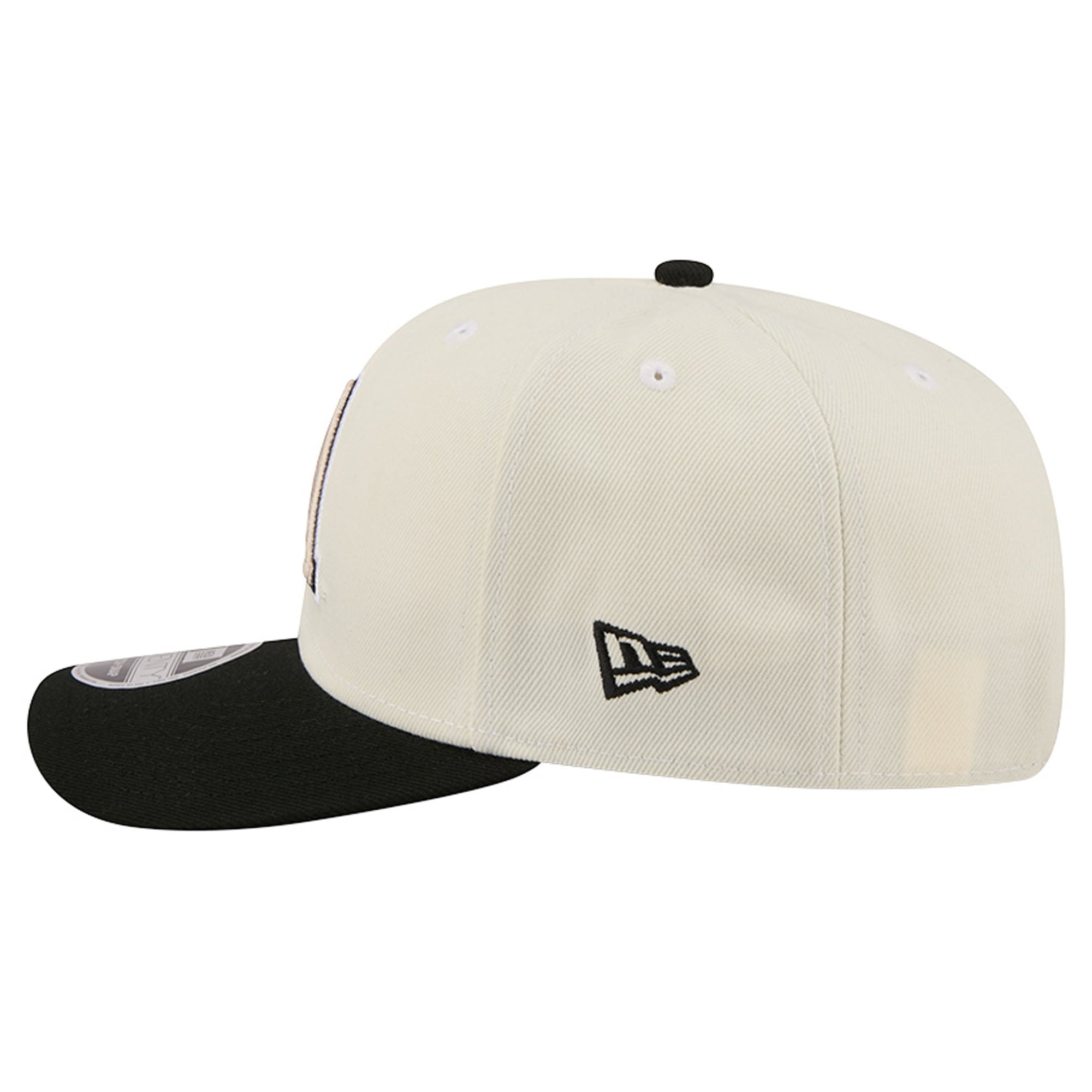 Men's New Era Cream/Black Army Black Knights America's 250th 9SEVENTY Adjustable Hat