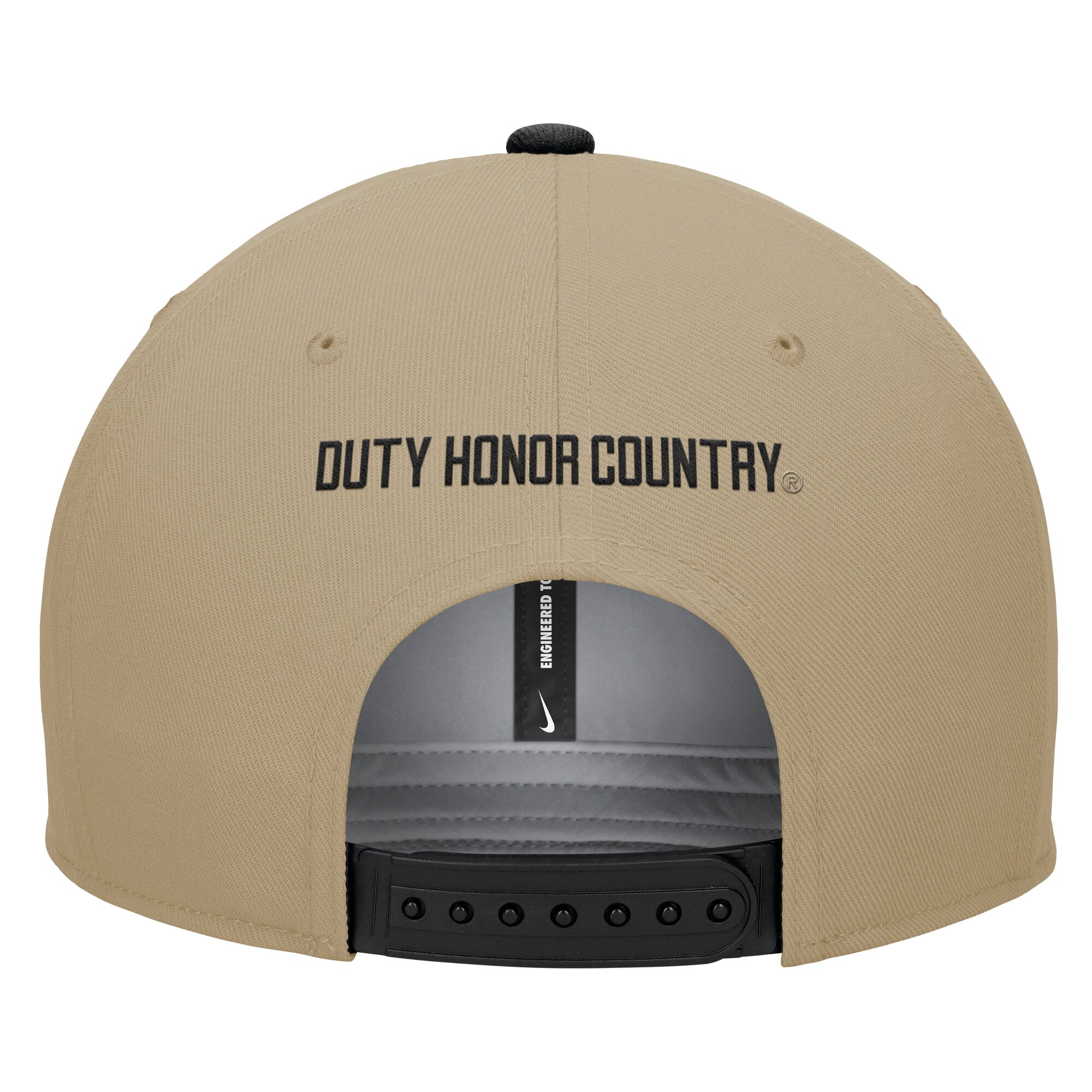 Men's Nike Beige/Black Army Black Knights Pro Dri-FIT Snapback Hat