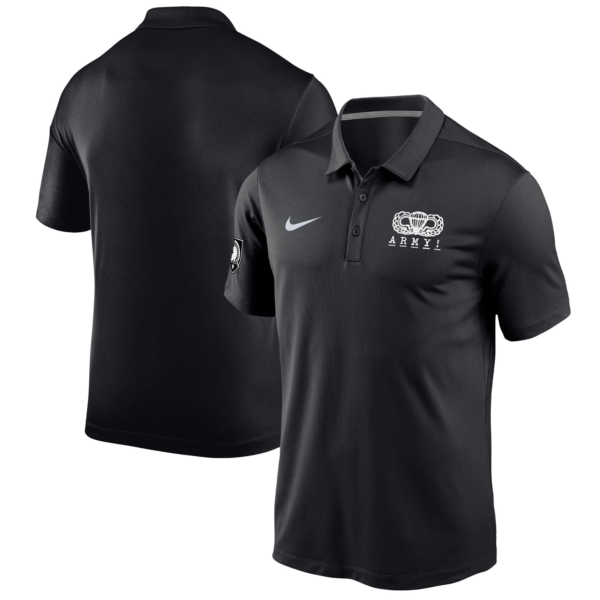 Men's Nike Black Army Black Knights 2024 Rivalry Collection Varsity Polo