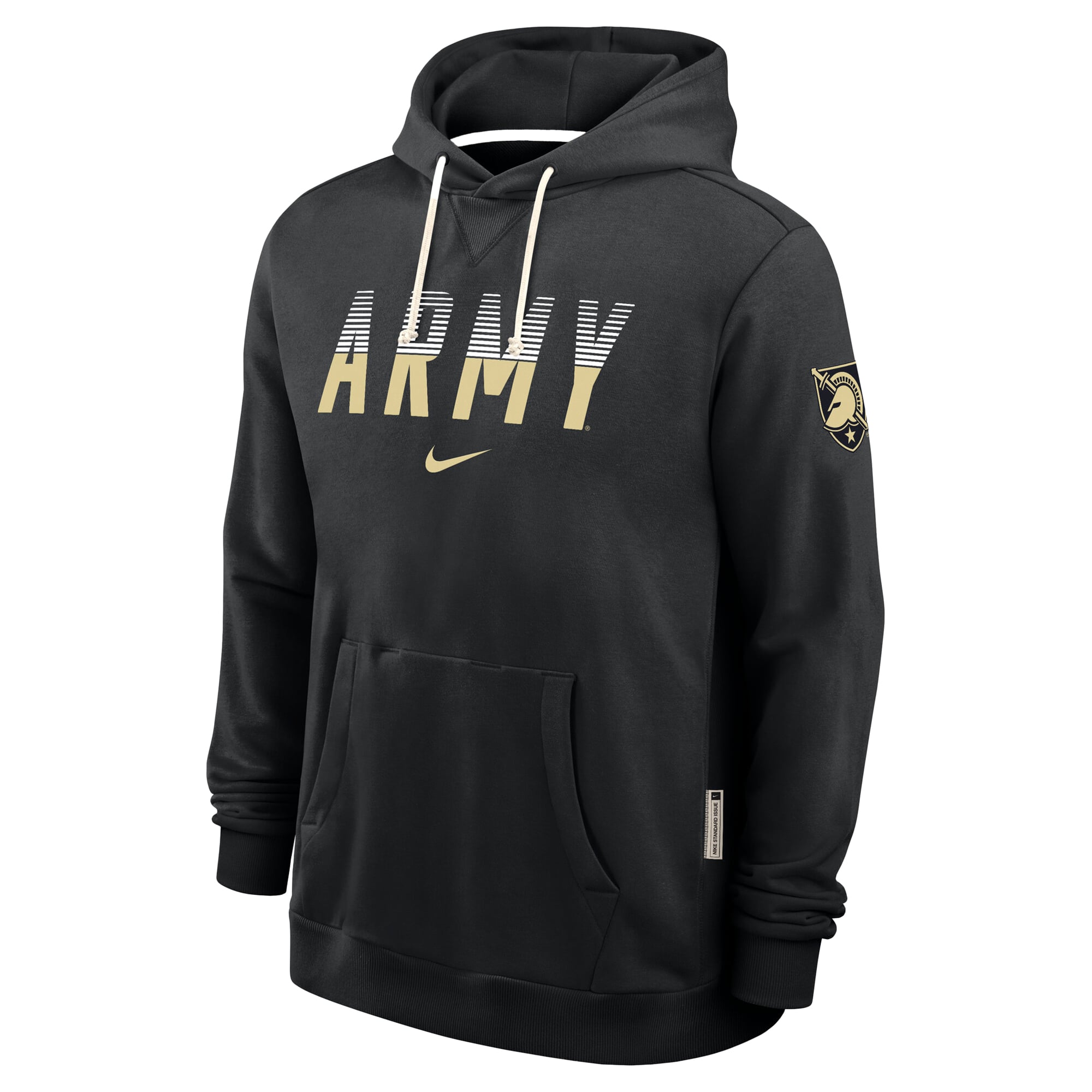 Men's Nike Black Army Knights 2026 Sideline Standard Issue Dri-FIT Hoodie