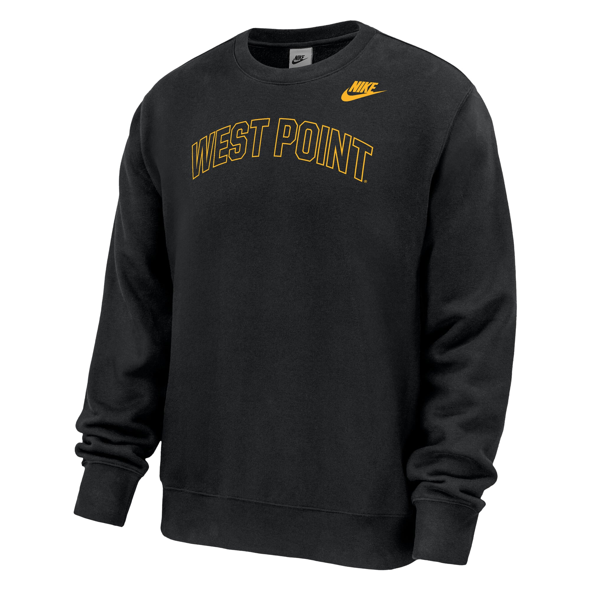 Men's Nike Black Army Knights 2026 West Point Classic Collection Club Fleece Sweatshirt