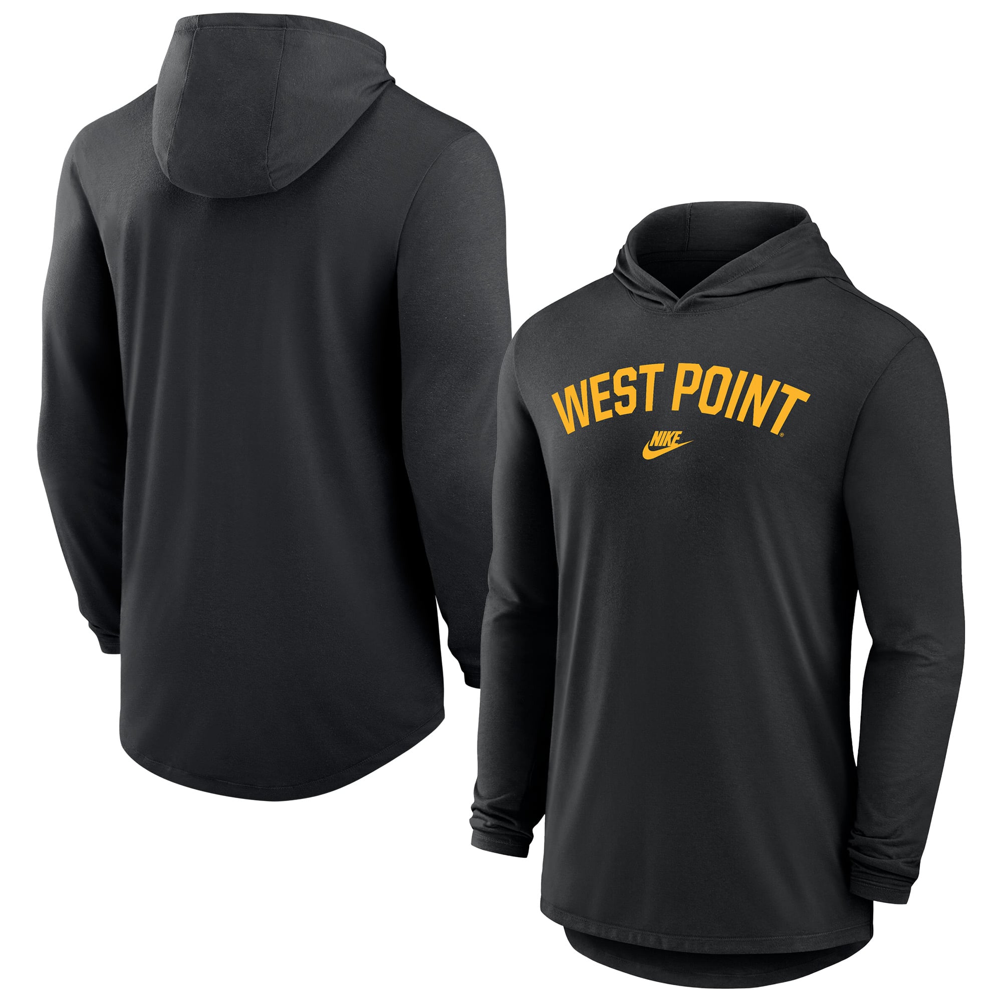 Men's Nike Black Army Knights 2026 West Point Classic Collection Dri-FIT Hooded Long Sleeve T-Shirt