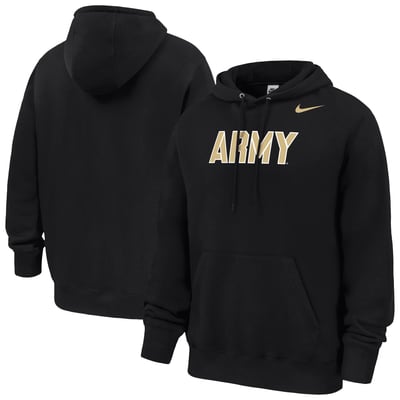 Army Black Knights Nike Club Fleece Hoodie - Black