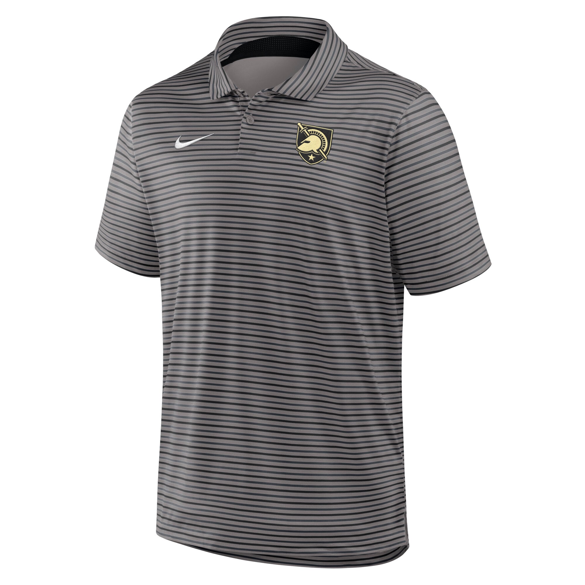 Polo Nike Black Knights Dri-FIT Tour Stripe pour homme, noir militaire