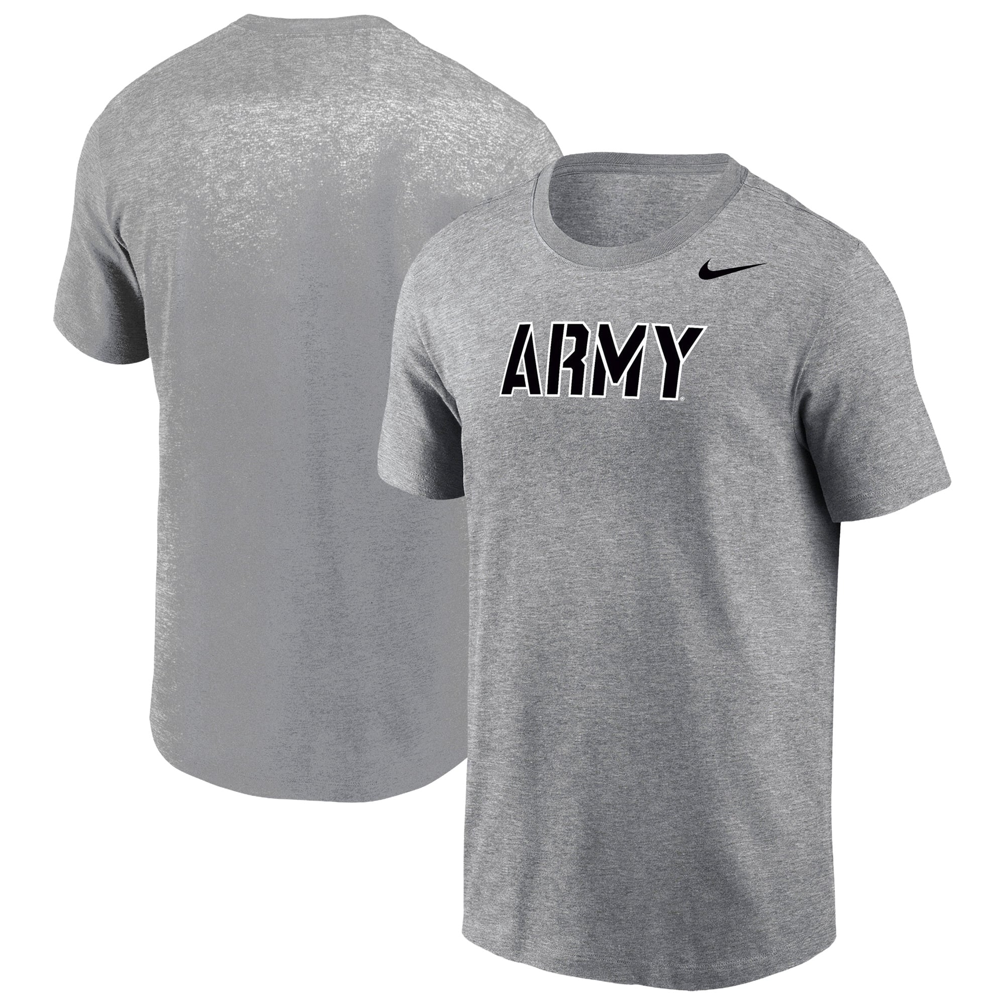 Men's Nike Gray Army Black Knights School Logo T-Shirt