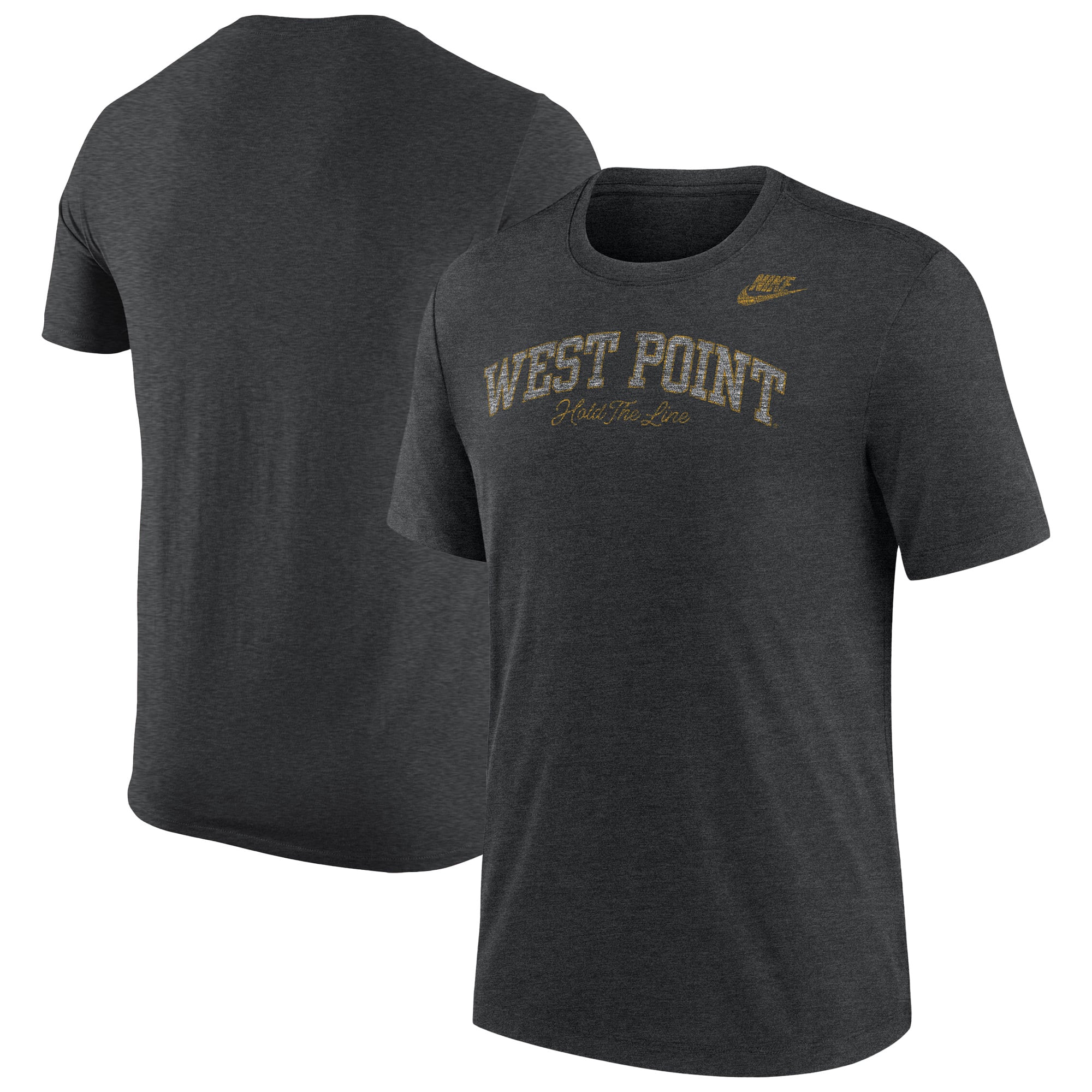 Men's Nike Heather Black Army Knights 2026 West Point Classic Collection Tri-Blend T-Shirt