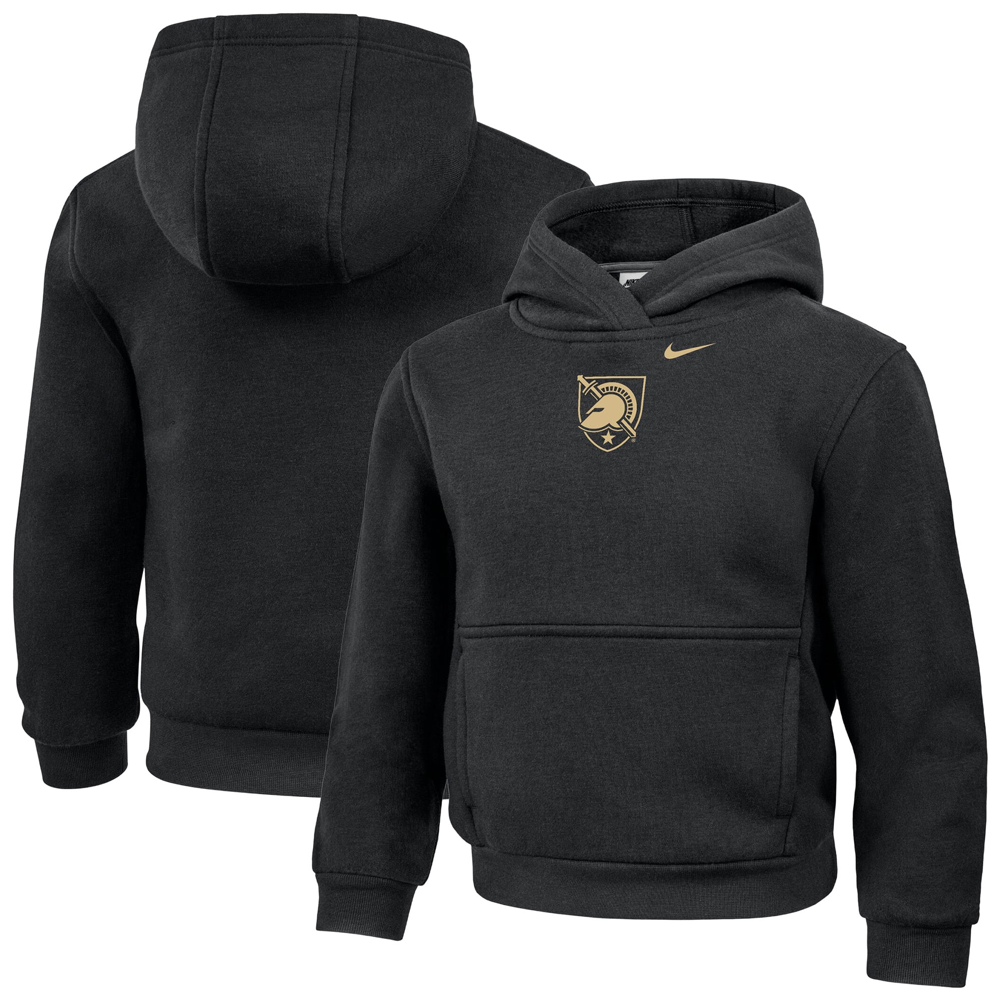 Sweat à capuche Nike Black Army Knights Core pour enfants d'âge préscolaire