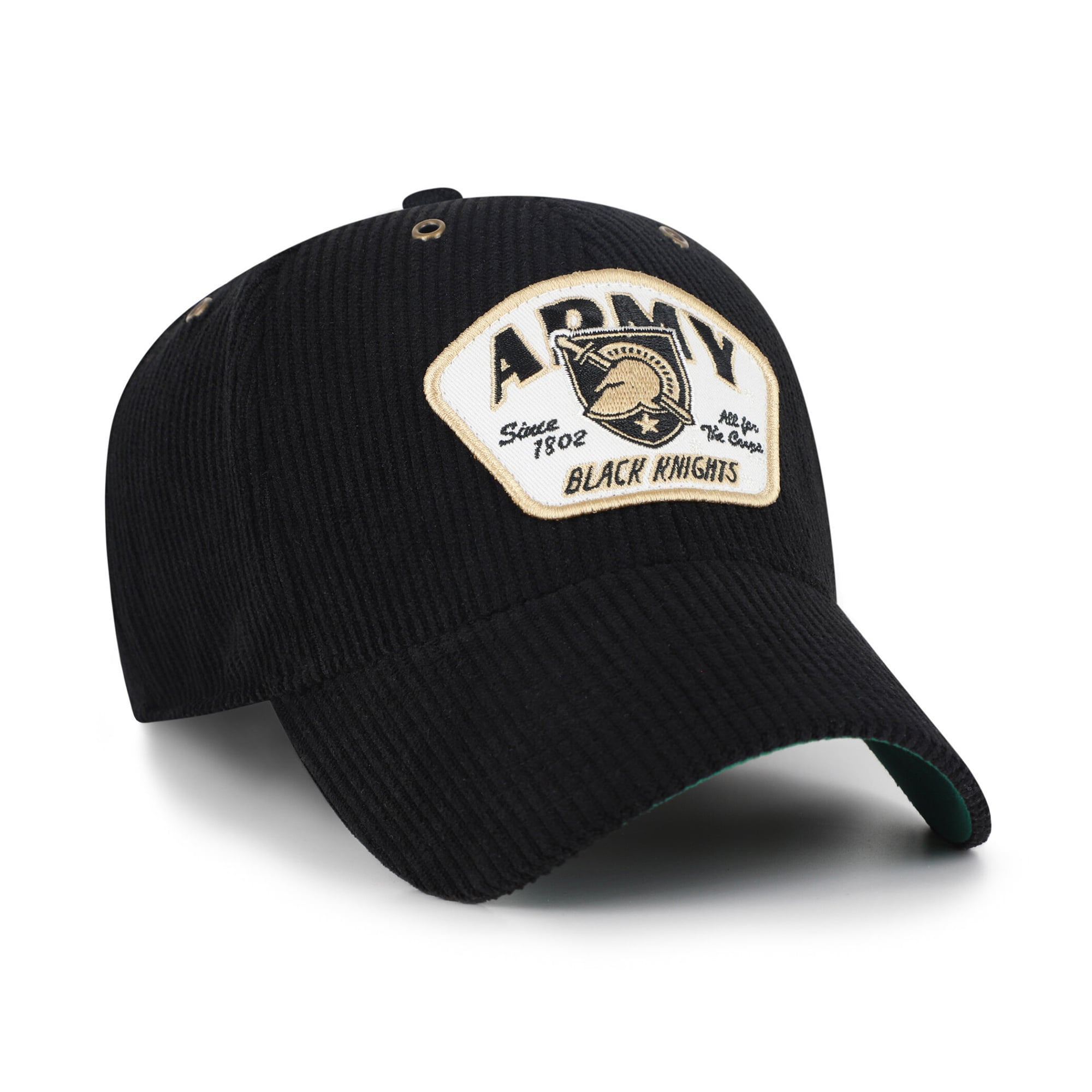 Casquette unisexe ajustable '47 Black Army Black Knights Accordia en velours côtelé MVP