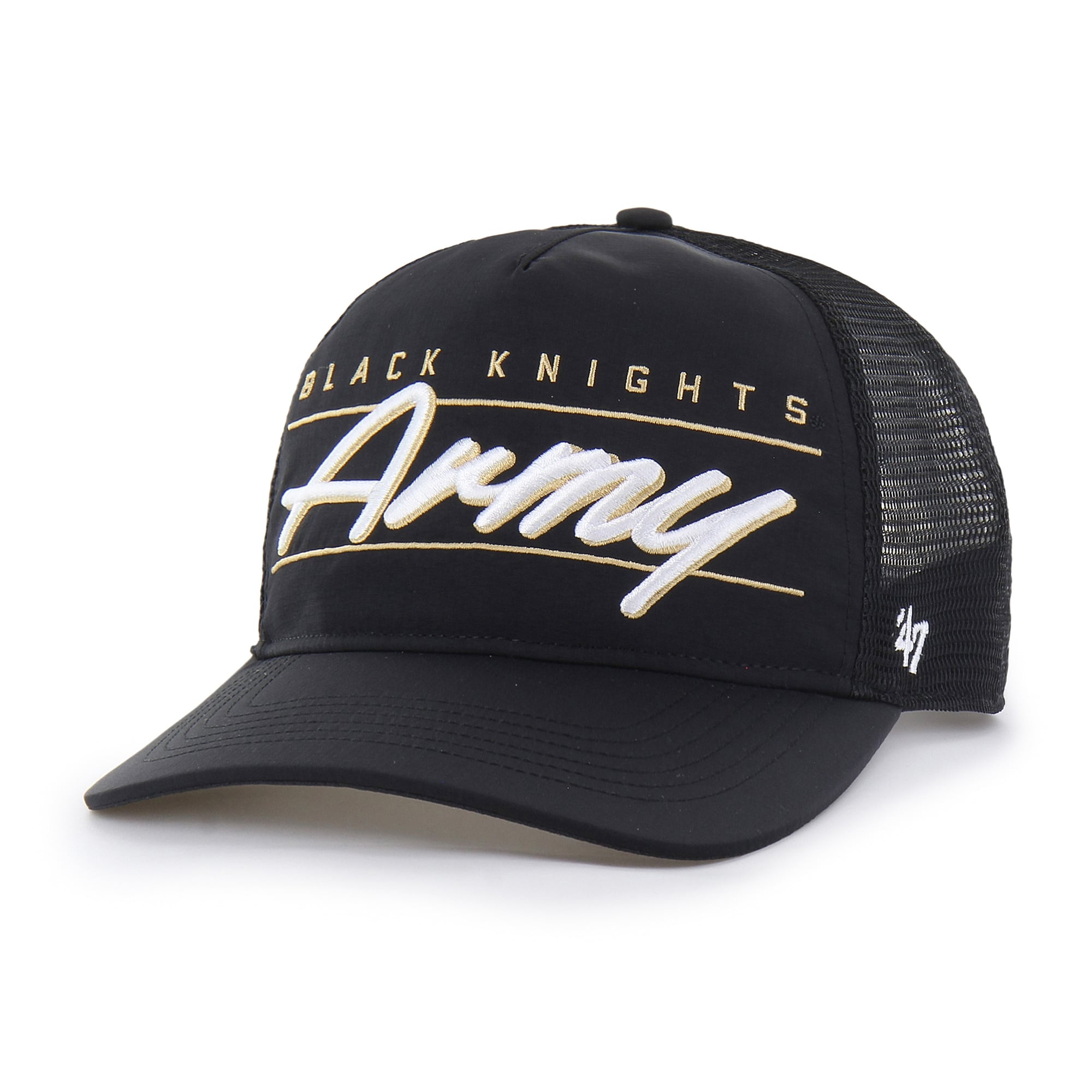 Unisex '47 Black Army Black Knights brrr° Condor Mesh Hitch Adjustable Hat