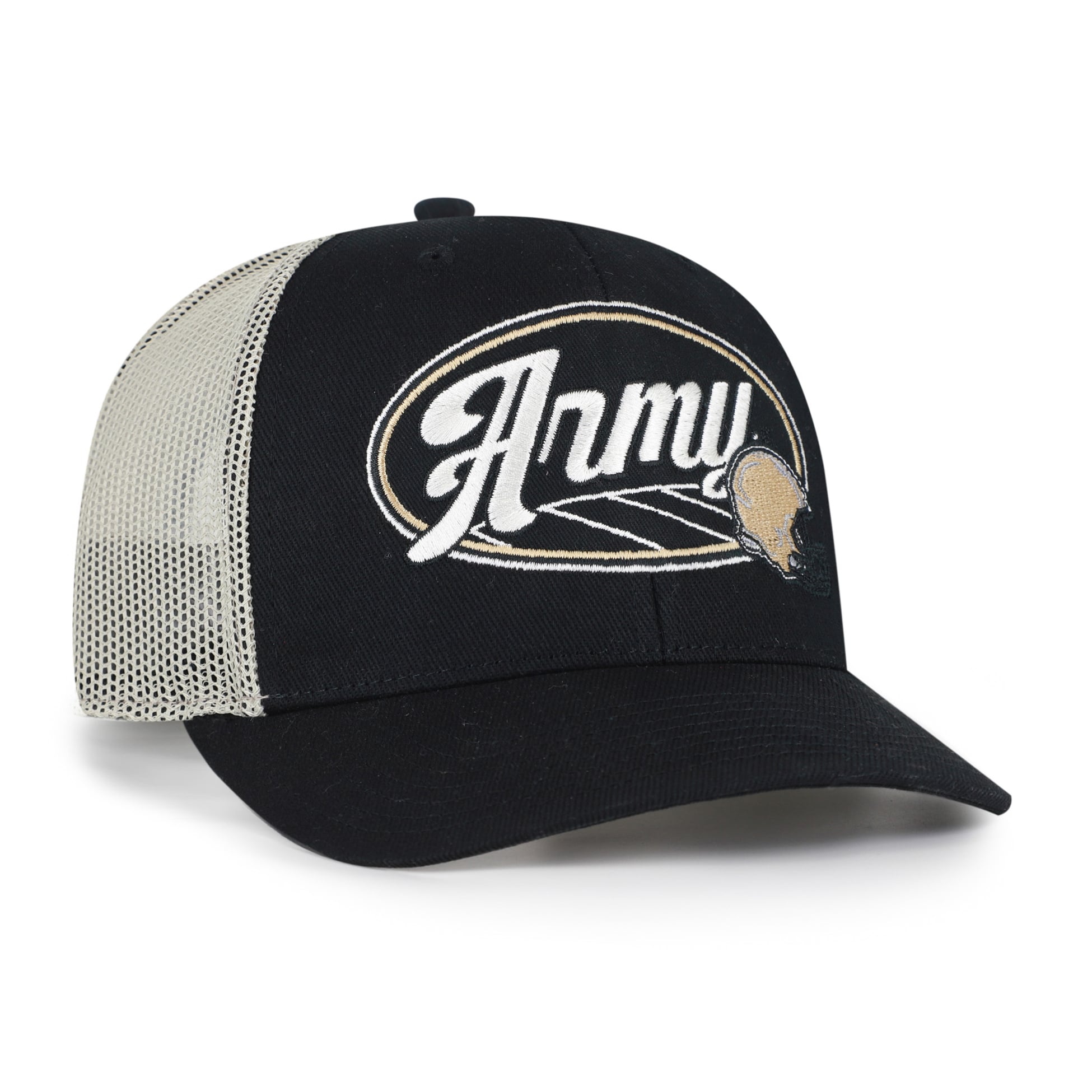 Unisex '47 Black Army Black Knights Enfield Adjustable Trucker Hat