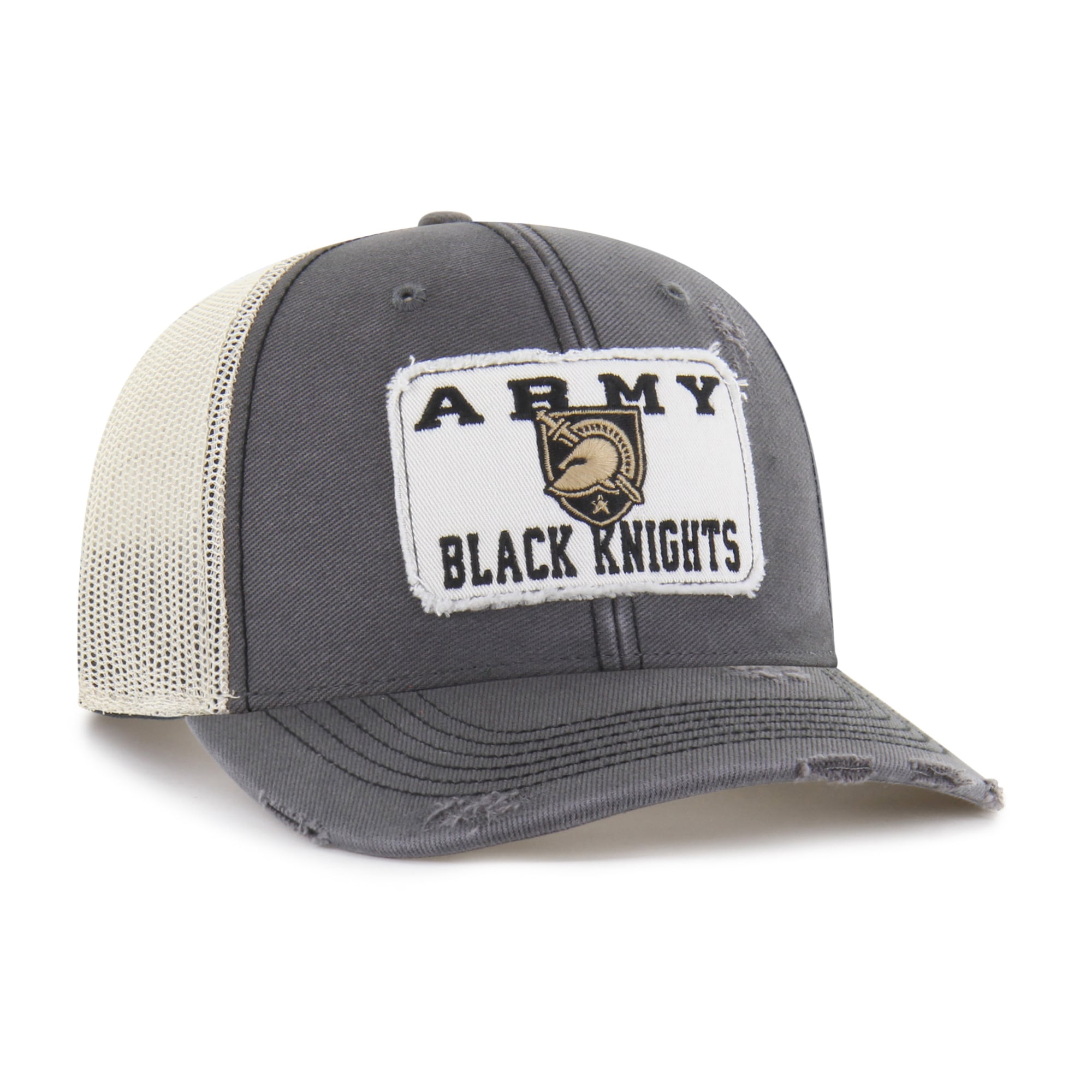 Unisex '47 Charcoal Army Black Knights Egremont Well-Worn Adjustable Trucker Hat