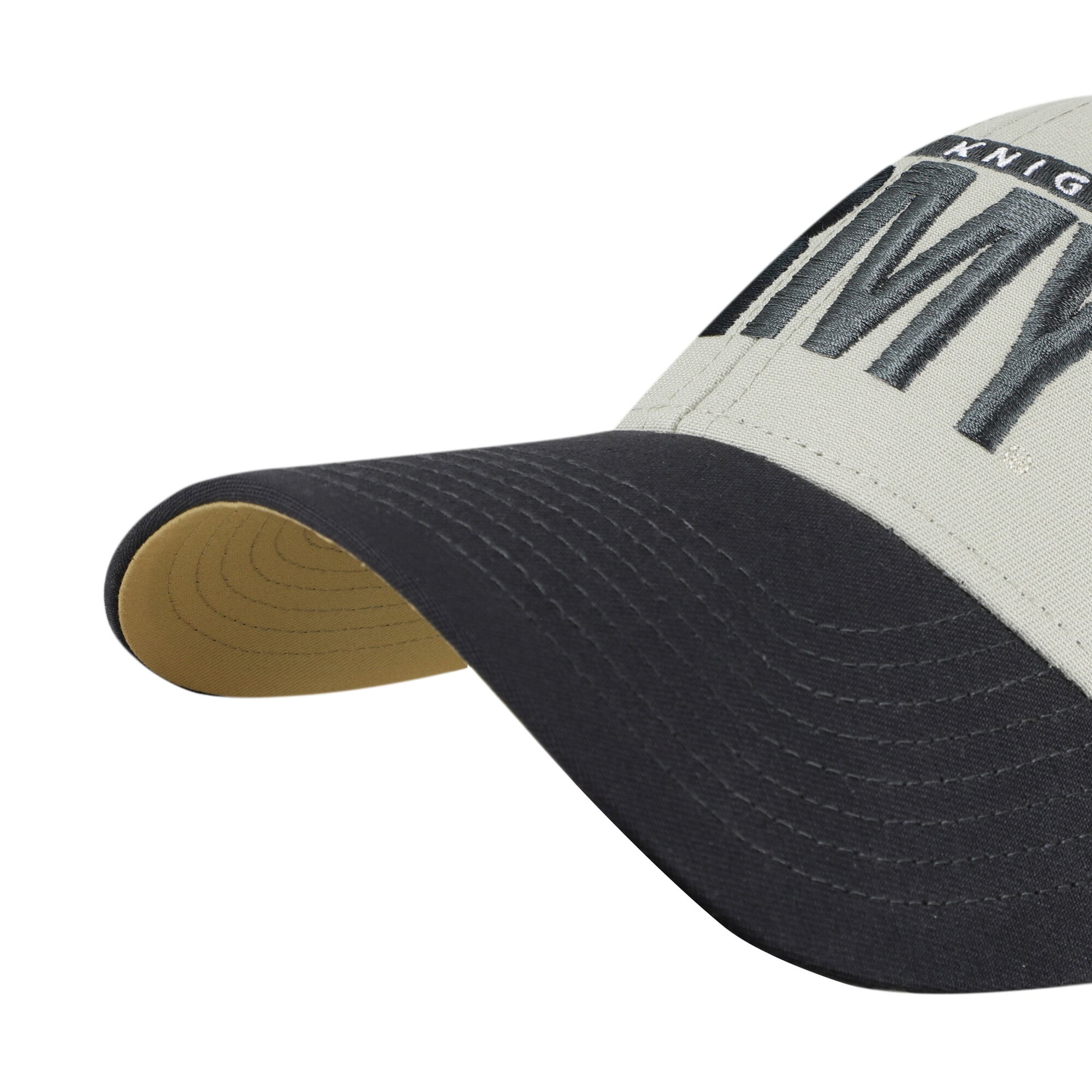 Casquette unisexe ajustable '47 Gris/Noir Armée Black Knights Texte demi-bloc MVP