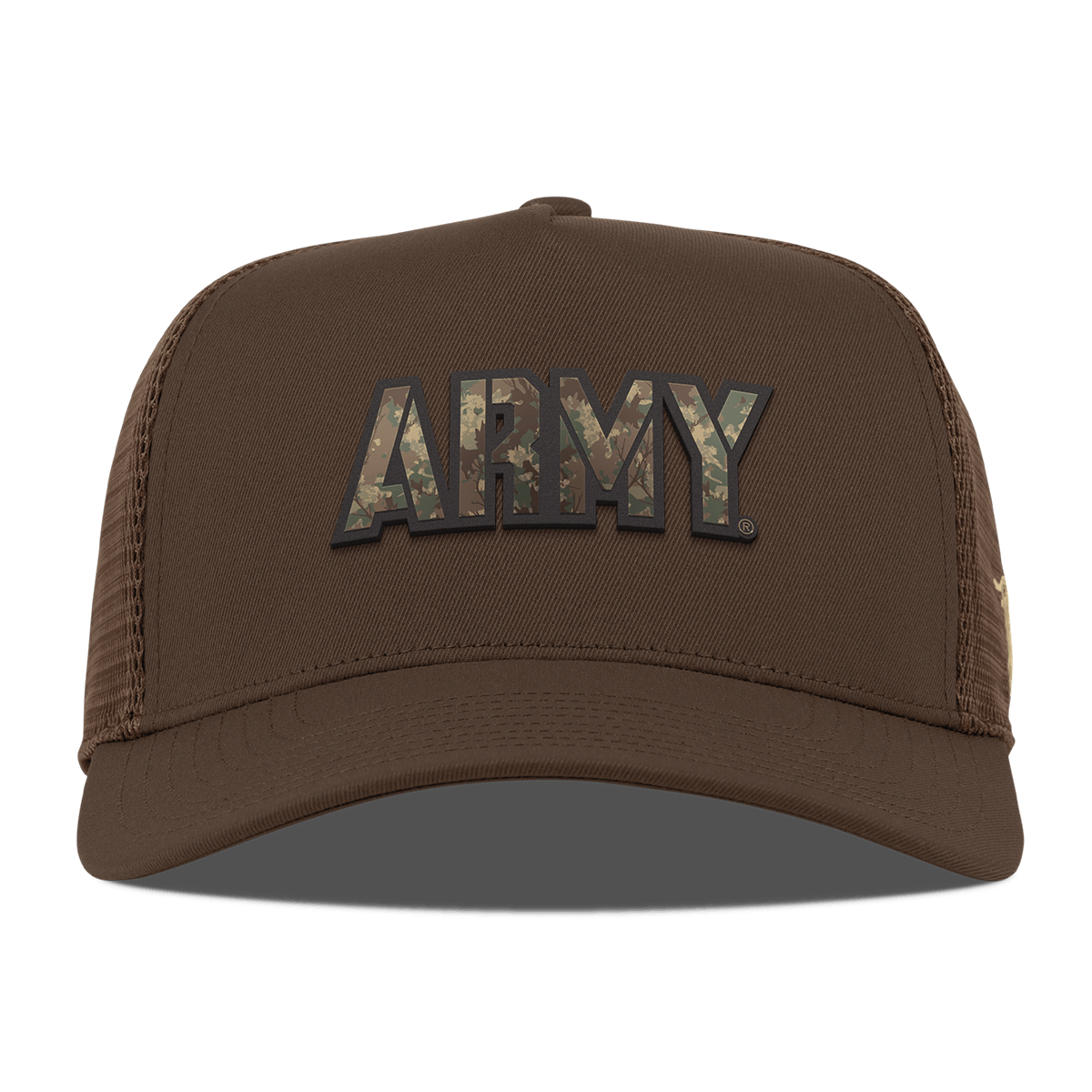 Casquette unisexe Bills marron armée Black Knights Timber Camo Trucker ajustable