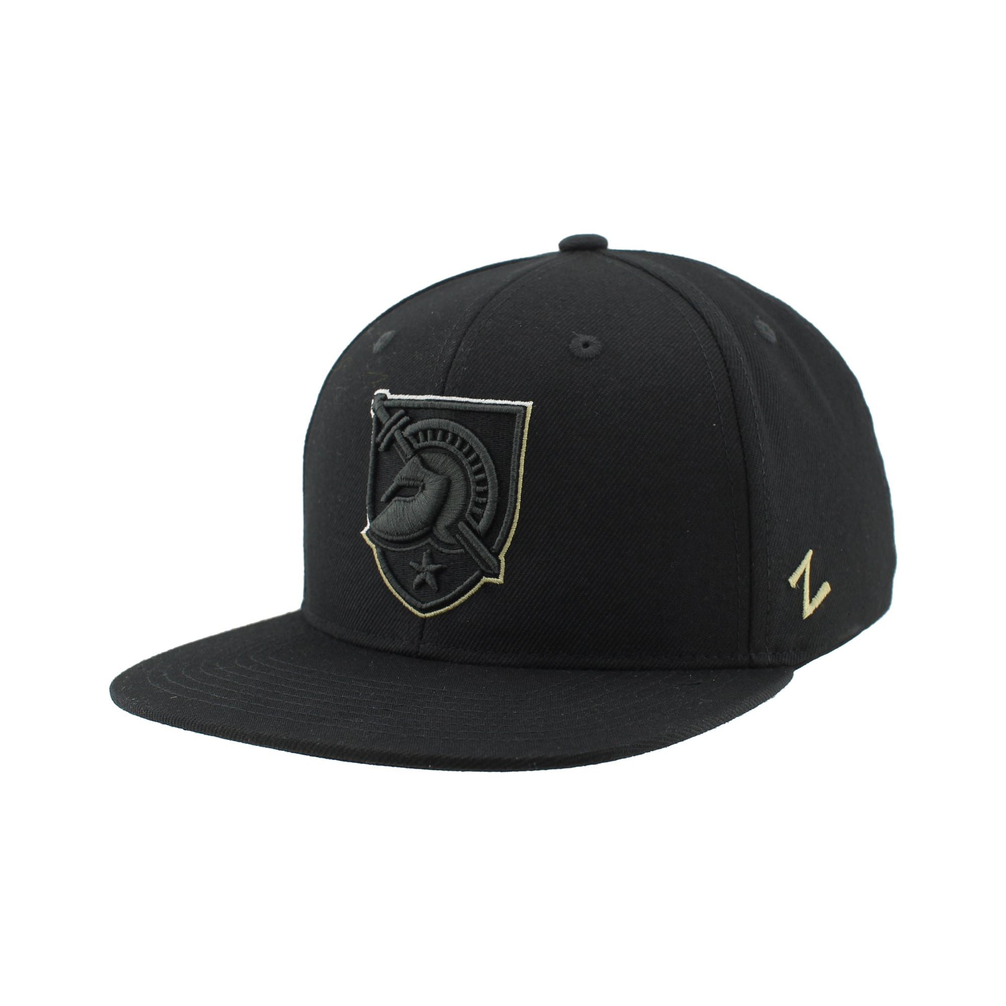 Casquette unisexe Zephyr Black Army Black Knights Slice 3D Z11 Snapback